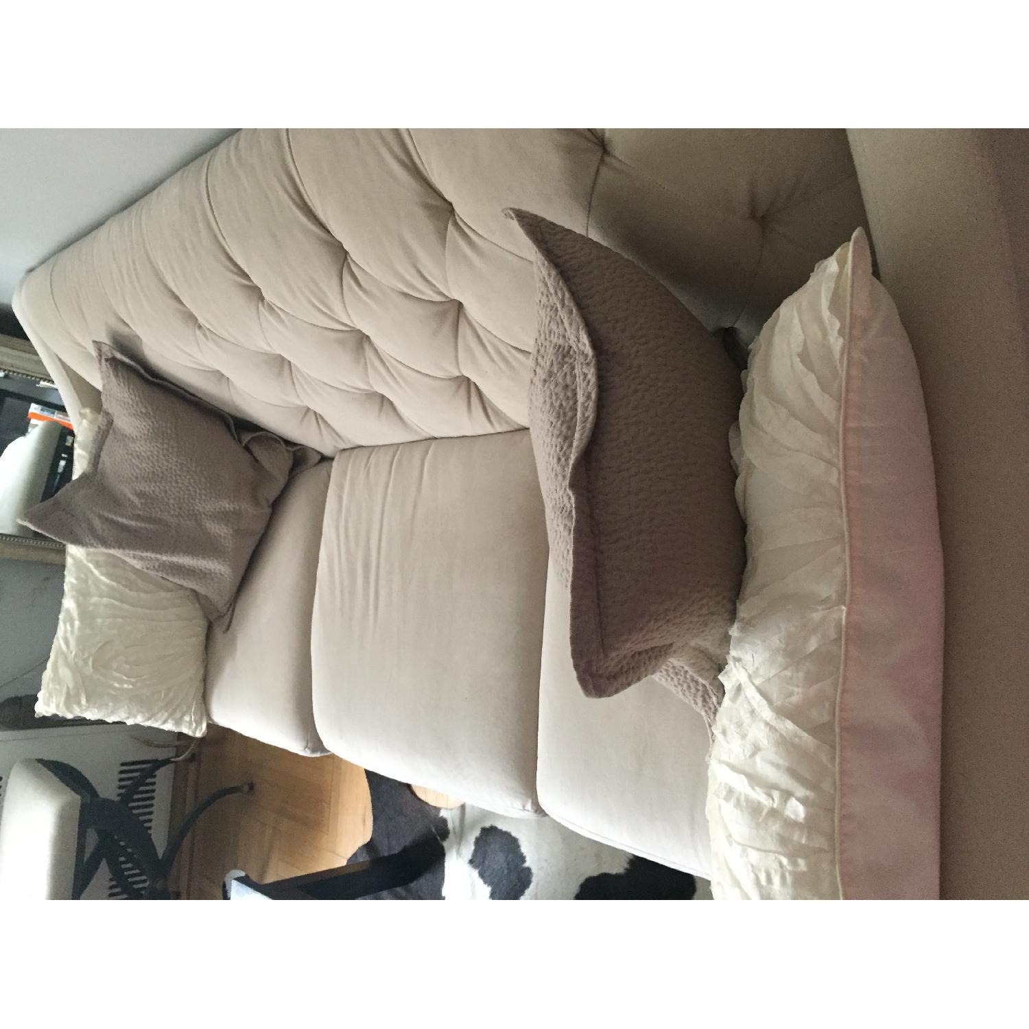 Macy's Chloe Cream Velvet Tufted Sofa - image-5