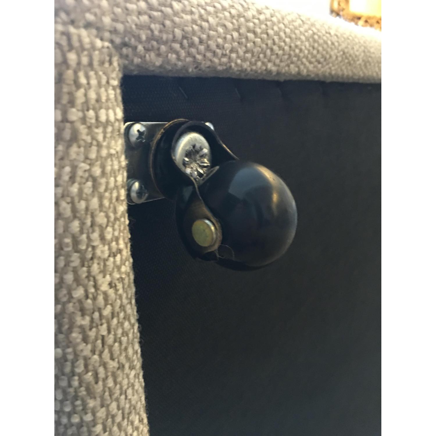 Crate & Barrel Lounge II Storage Ottoman w/ Casters - image-8