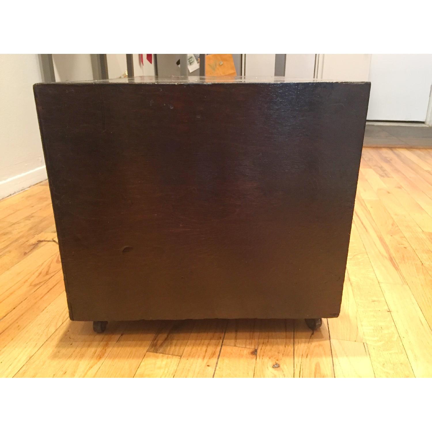 Vintage Storage Coffee Table on Wheels - image-3