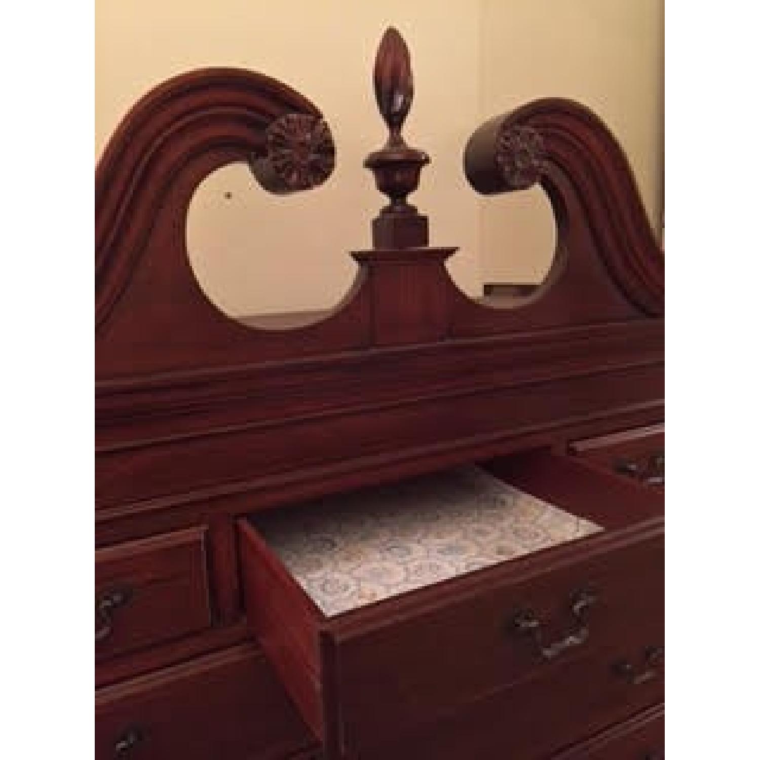Georgetown Galleries Queen Anne Solid Mahogany 11 Drawer Highboy - image-2