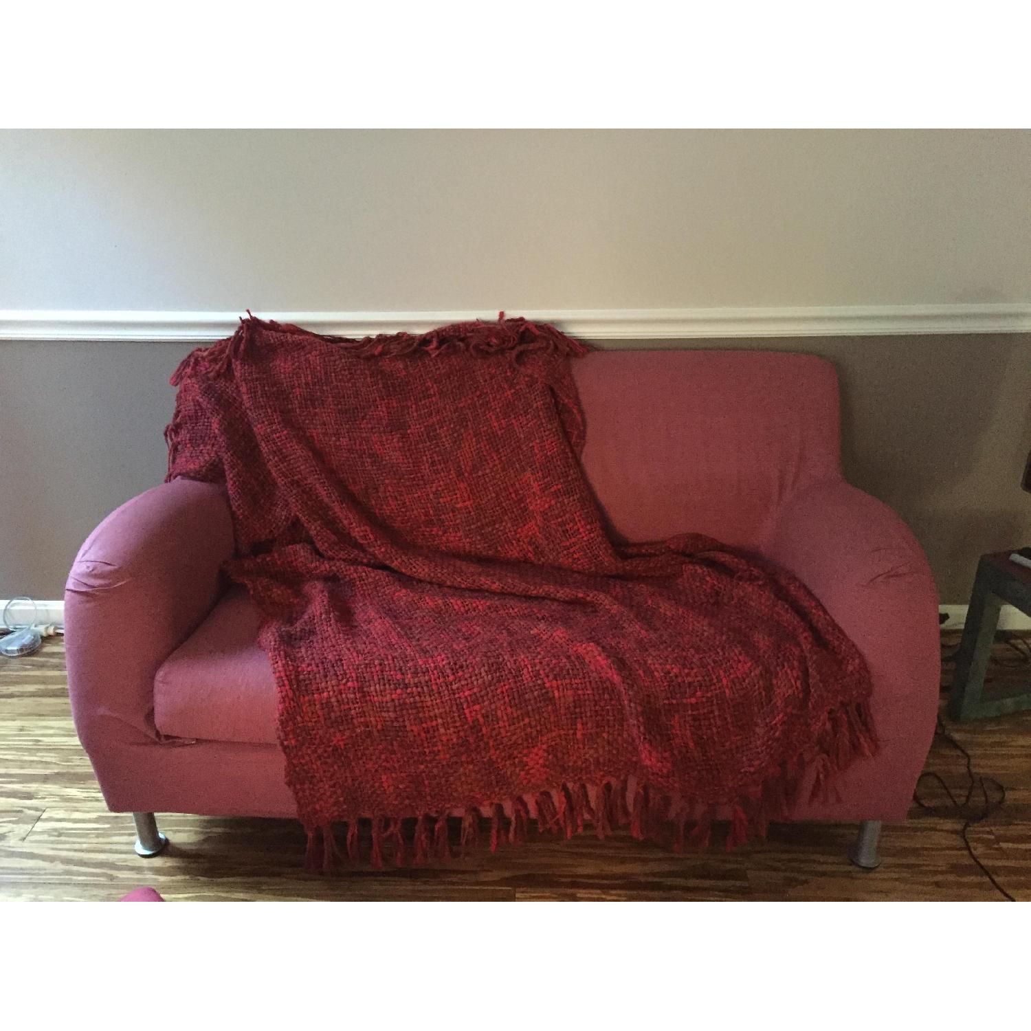 Ikea Pink Loveseat - image-1