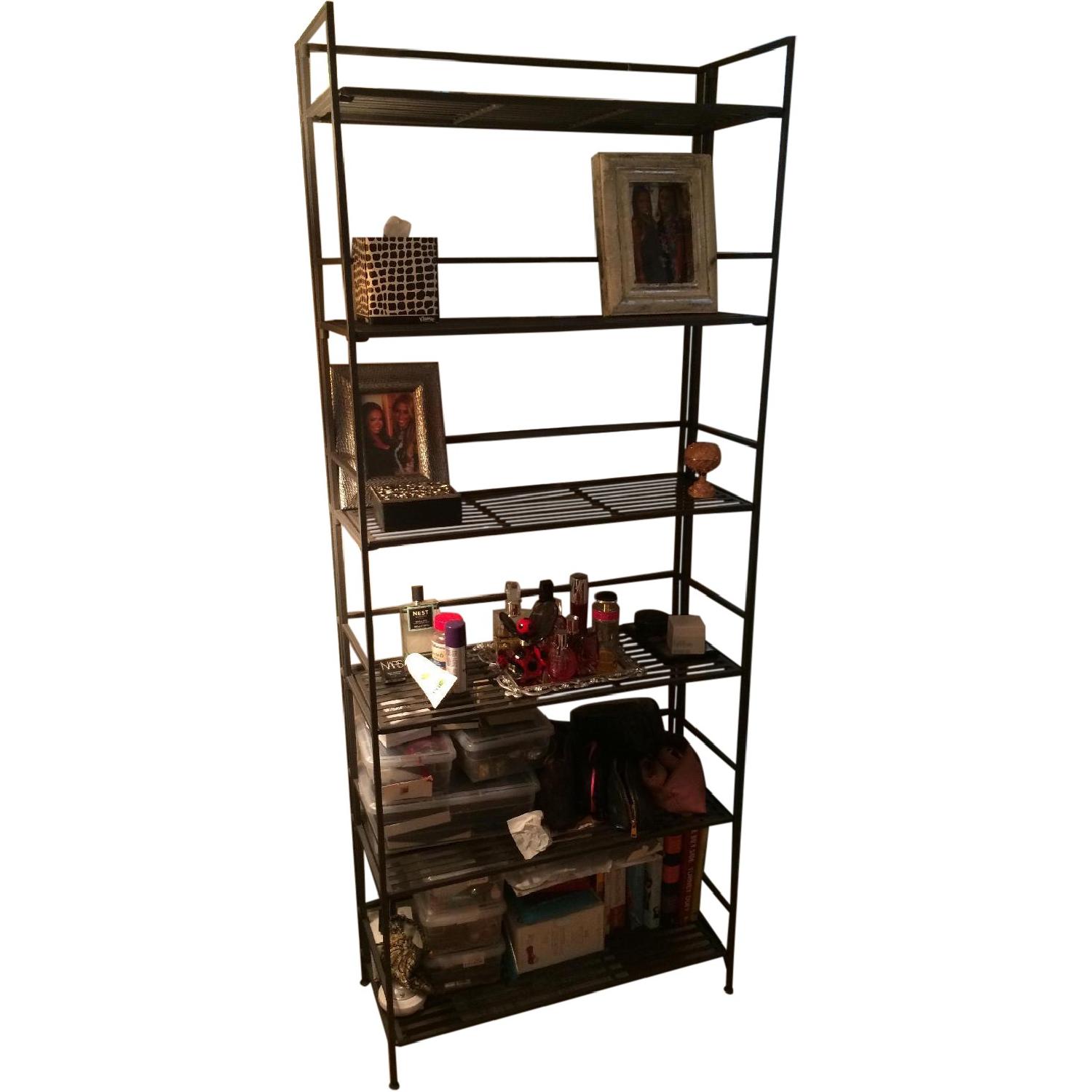 Container Store 6 Shelf Folding Bookcase - image-0