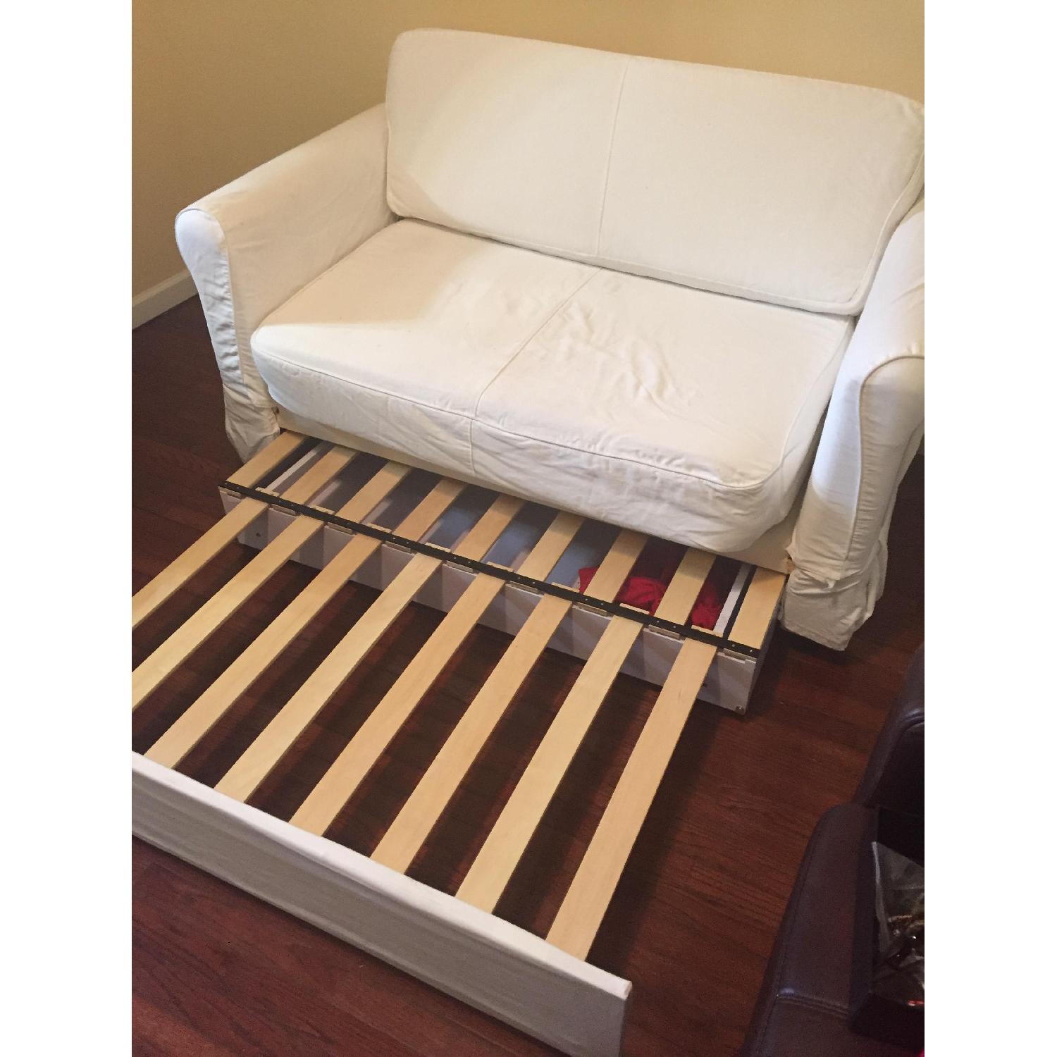 Ikea Hagalund Sleeper Loveseat AptDeco