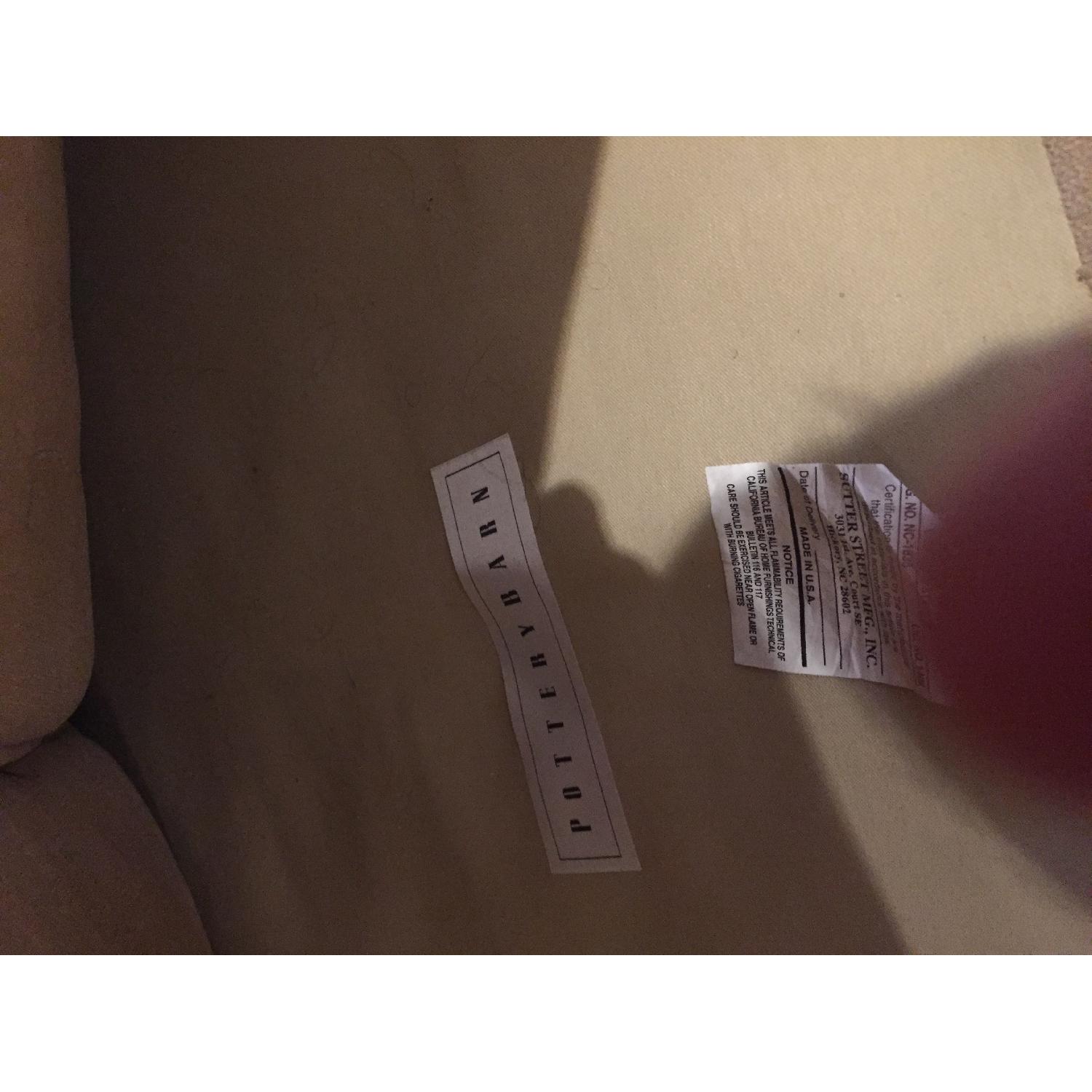 Pottery Barn Cream 3 Seater Sofa - image-3