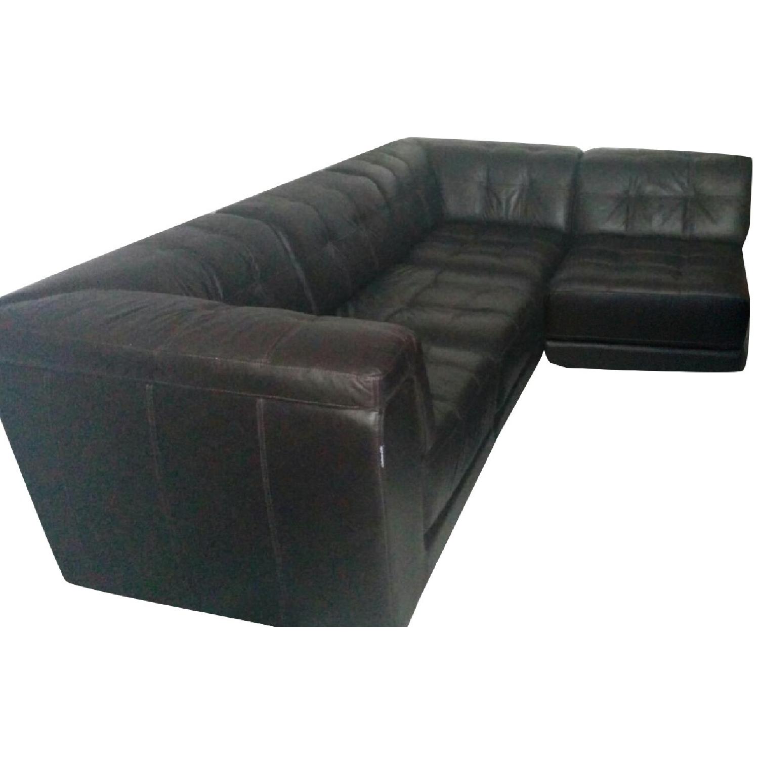 Stacey Leather 5-Piece Modular Sectional Sofa - image-0