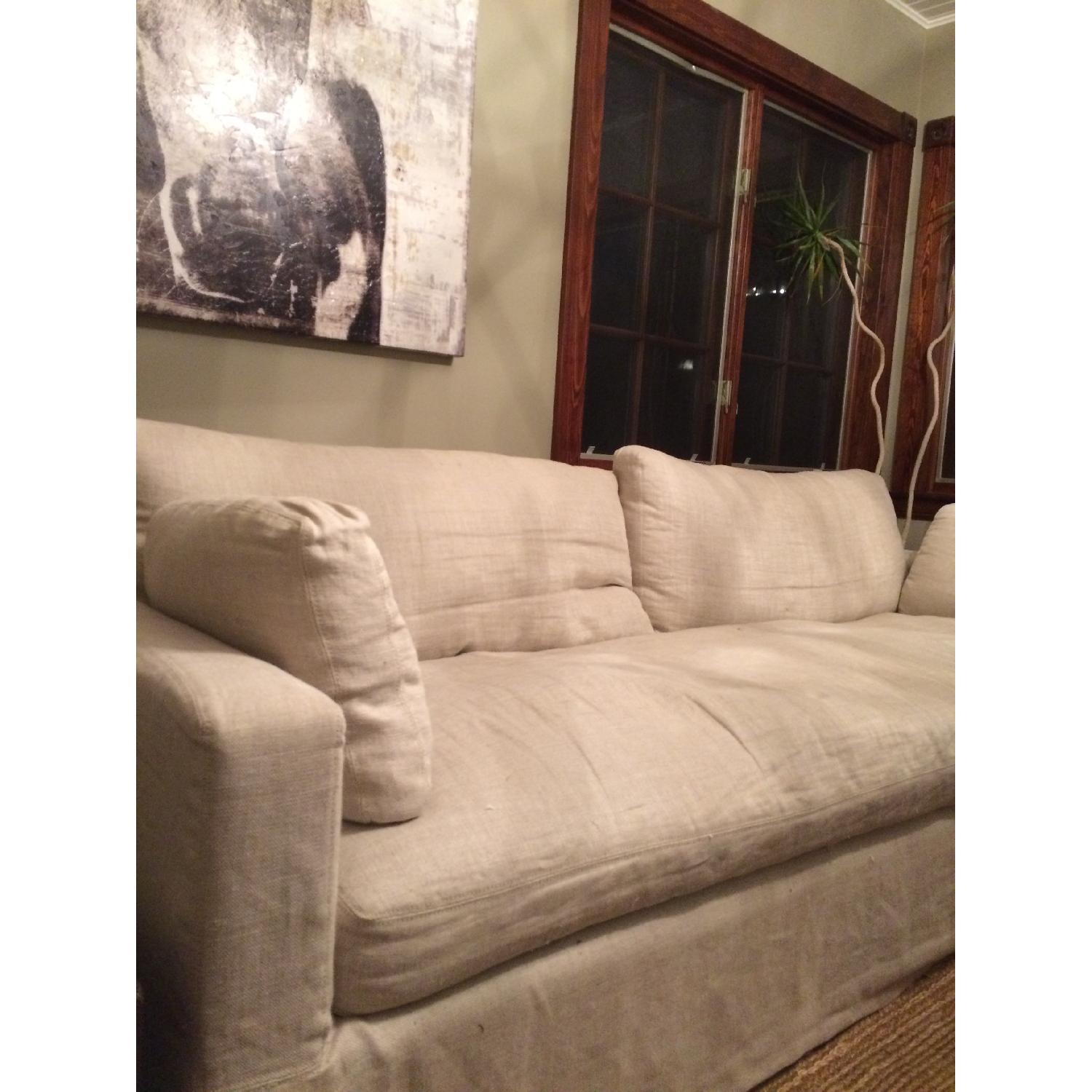 Restoration Hardware Belgian Track Arm Sofa - image-2