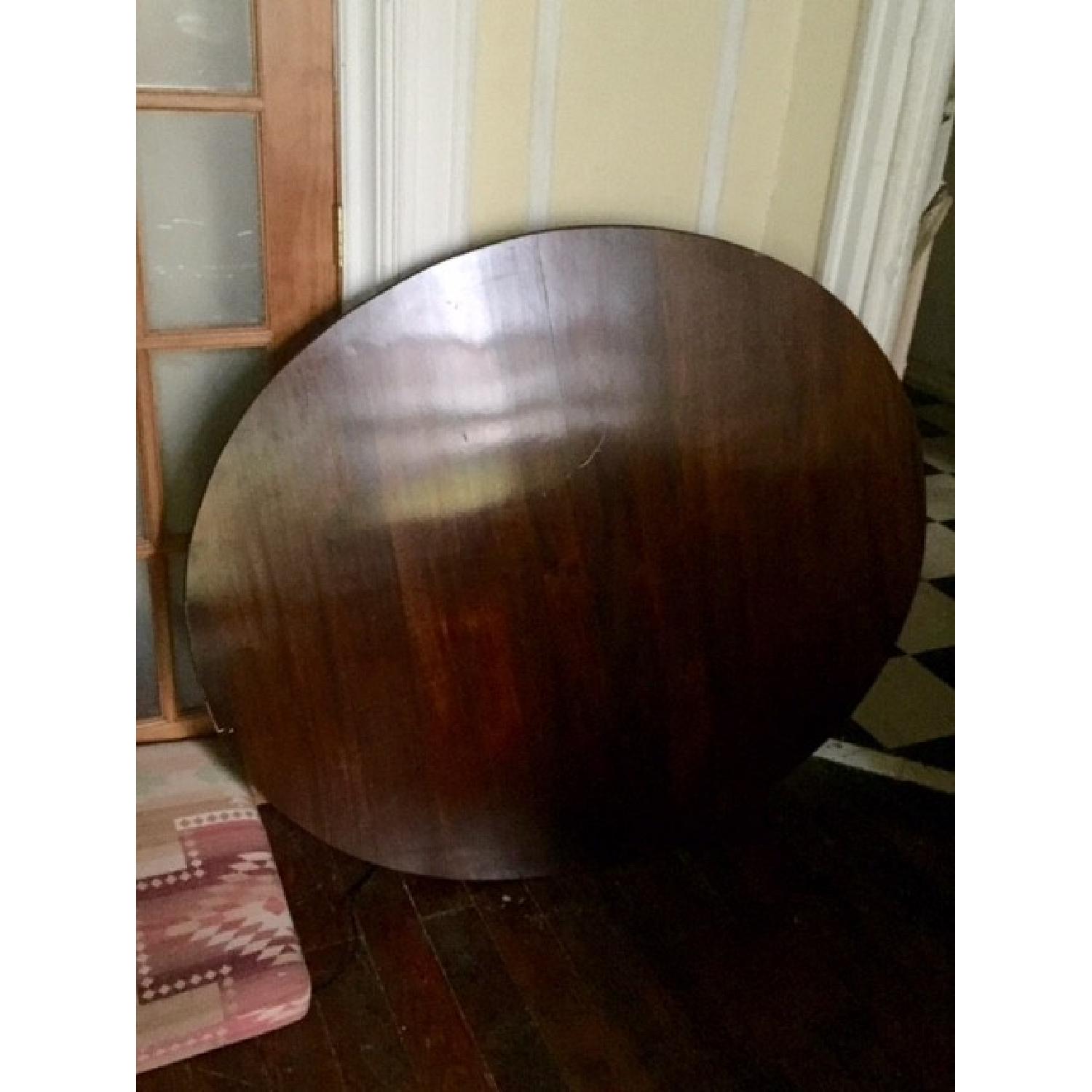 Vintage Single Pedestal Oval Dining Table - image-3