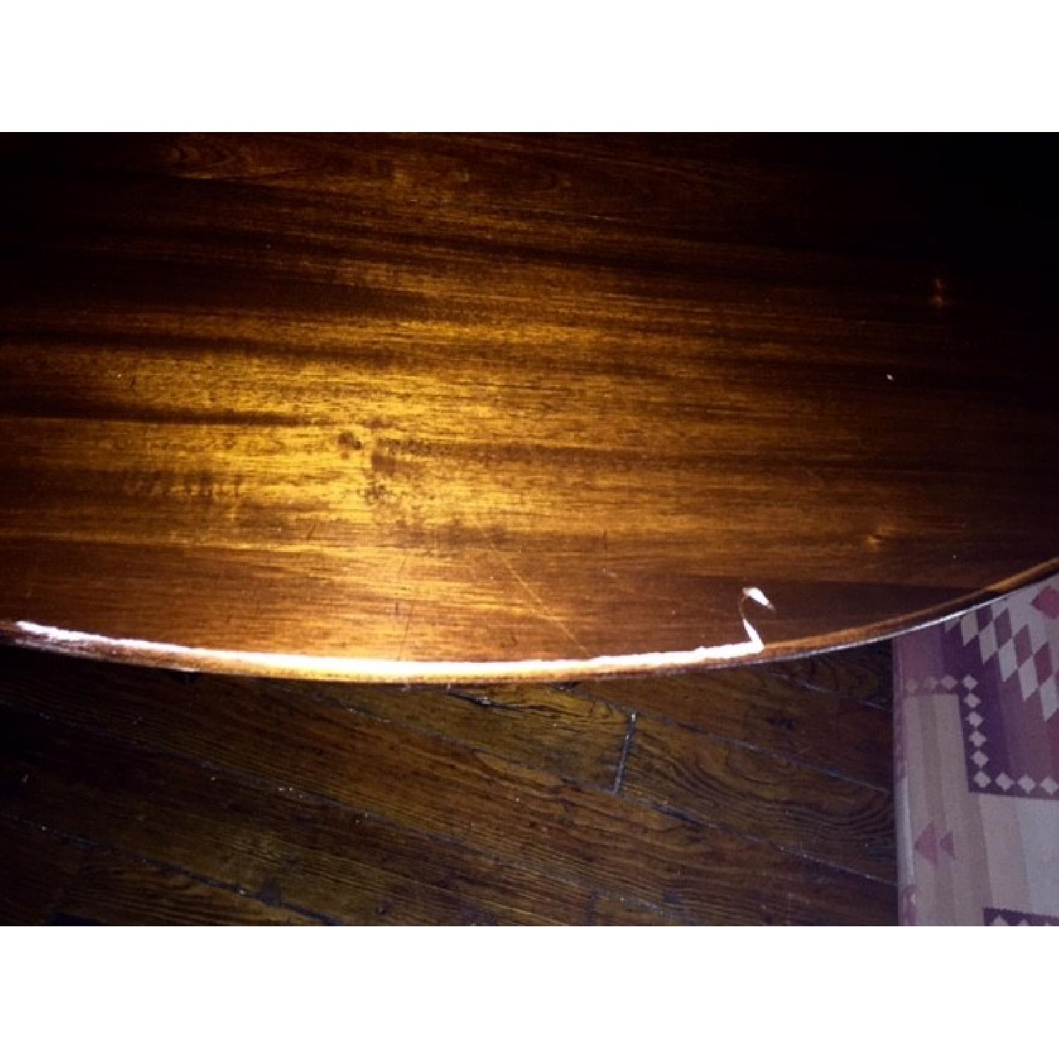 Vintage Single Pedestal Oval Dining Table - image-5