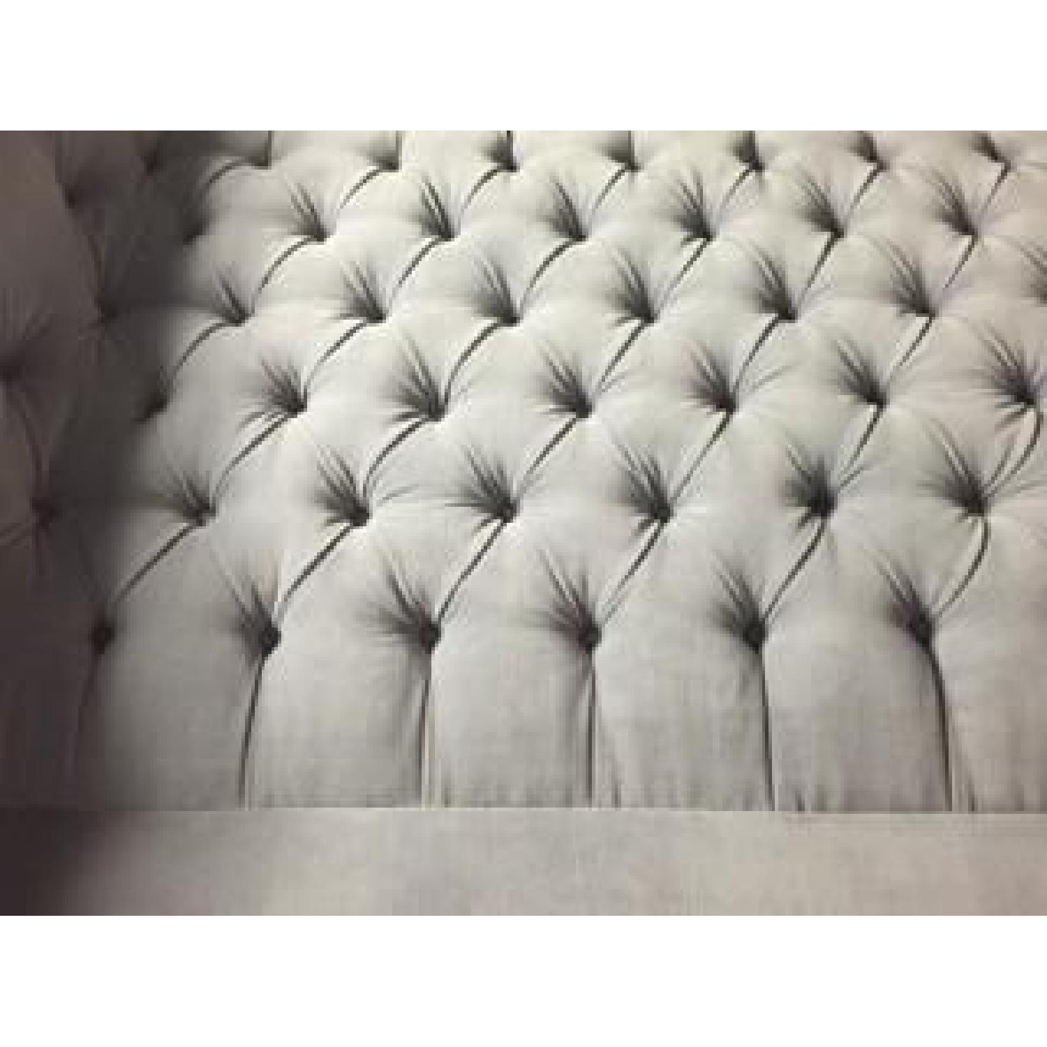 Mitchell Gold + Bob Williams Lavender King Size Velvet Tufted Headboard - image-6