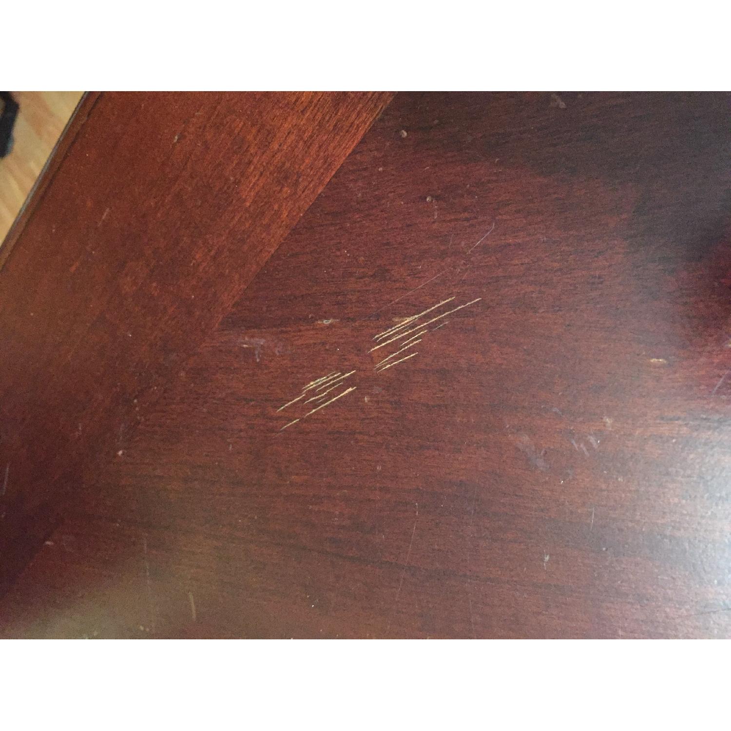 Expandable Cherry Wood Dining Table w/ 6 Chairs - image-4