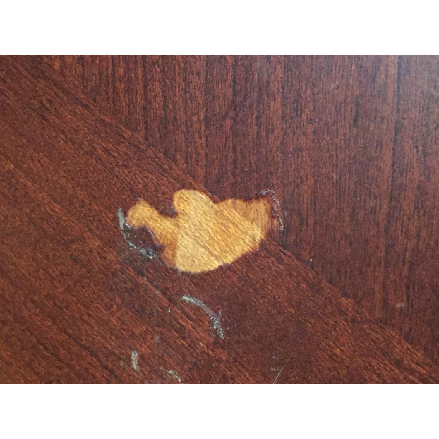 Expandable Cherry Wood Dining Table w/ 6 Chairs - image-5