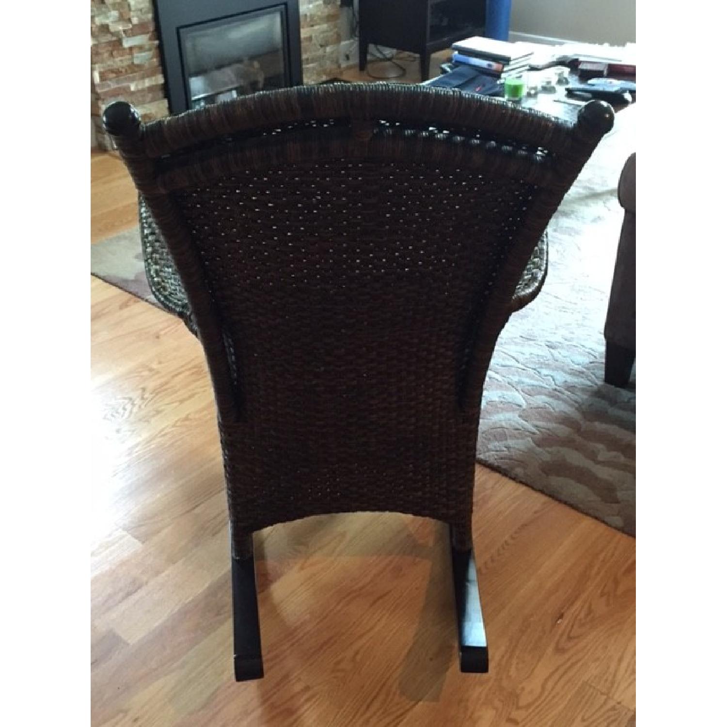 World Market Wicker Rocking Chair AptDeco