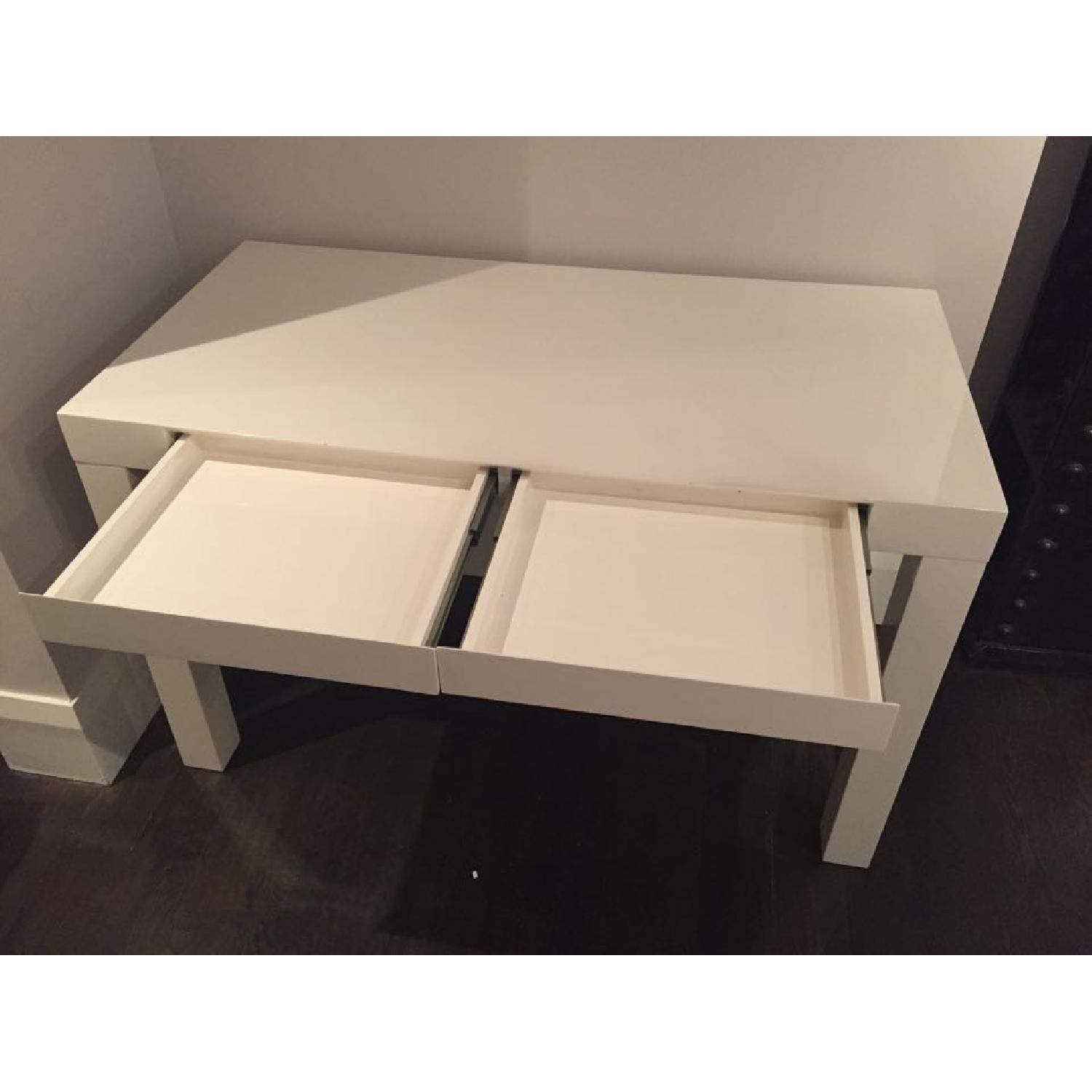 West Elm Style Mid-Century Modern Parsons Desk + Matching Chair & File Cabinet - image-2