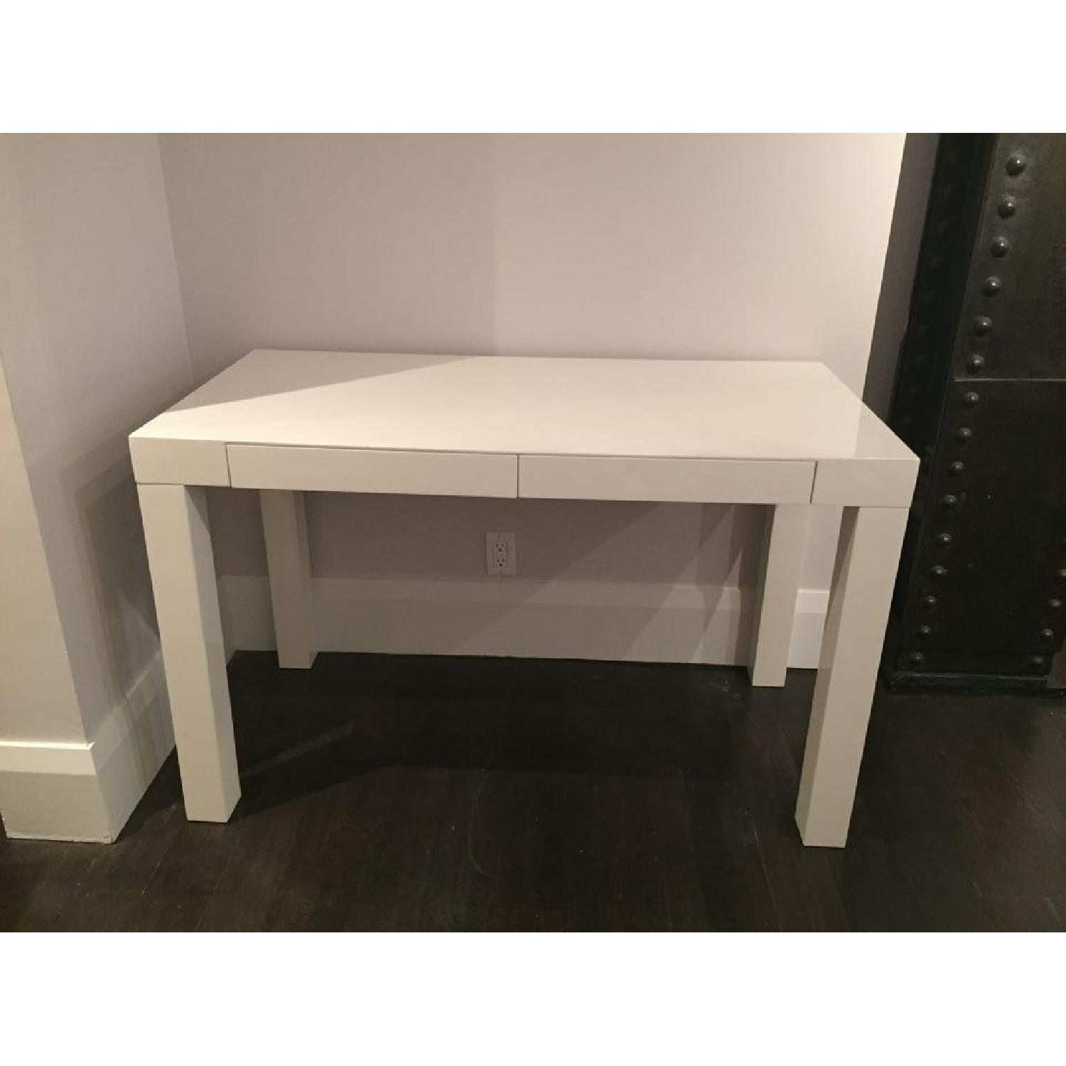 West Elm Style Mid-Century Modern Parsons Desk + Matching Chair & File Cabinet - image-7