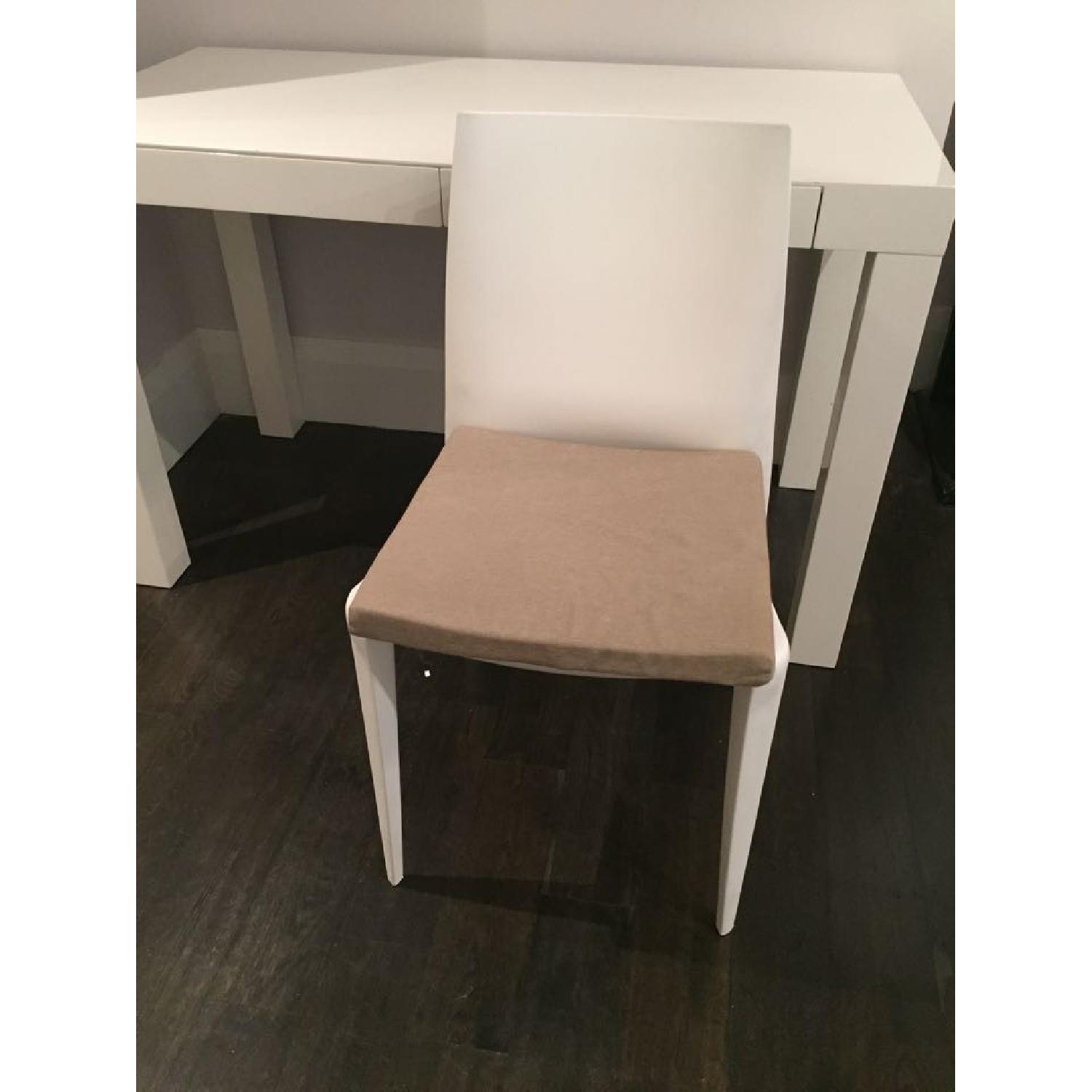 West Elm Style Mid-Century Modern Parsons Desk + Matching Chair & File Cabinet - image-11