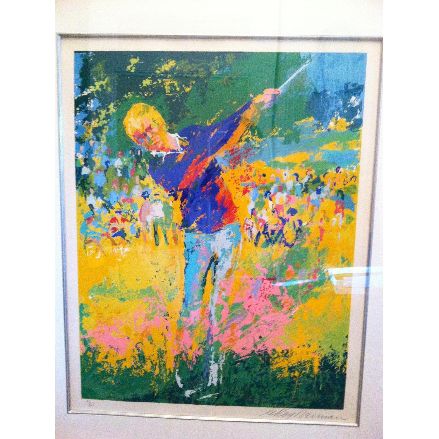 Jack Nicklaus Tee Shot Limited Edition LeRoy Neiman Serigraph - image-1