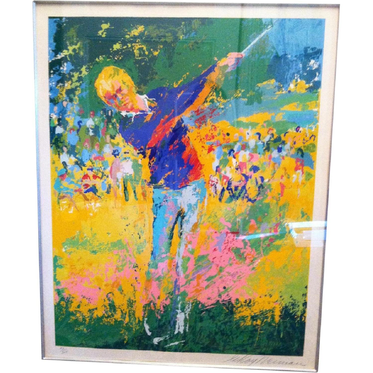 Jack Nicklaus Tee Shot Limited Edition LeRoy Neiman Serigraph - image-0
