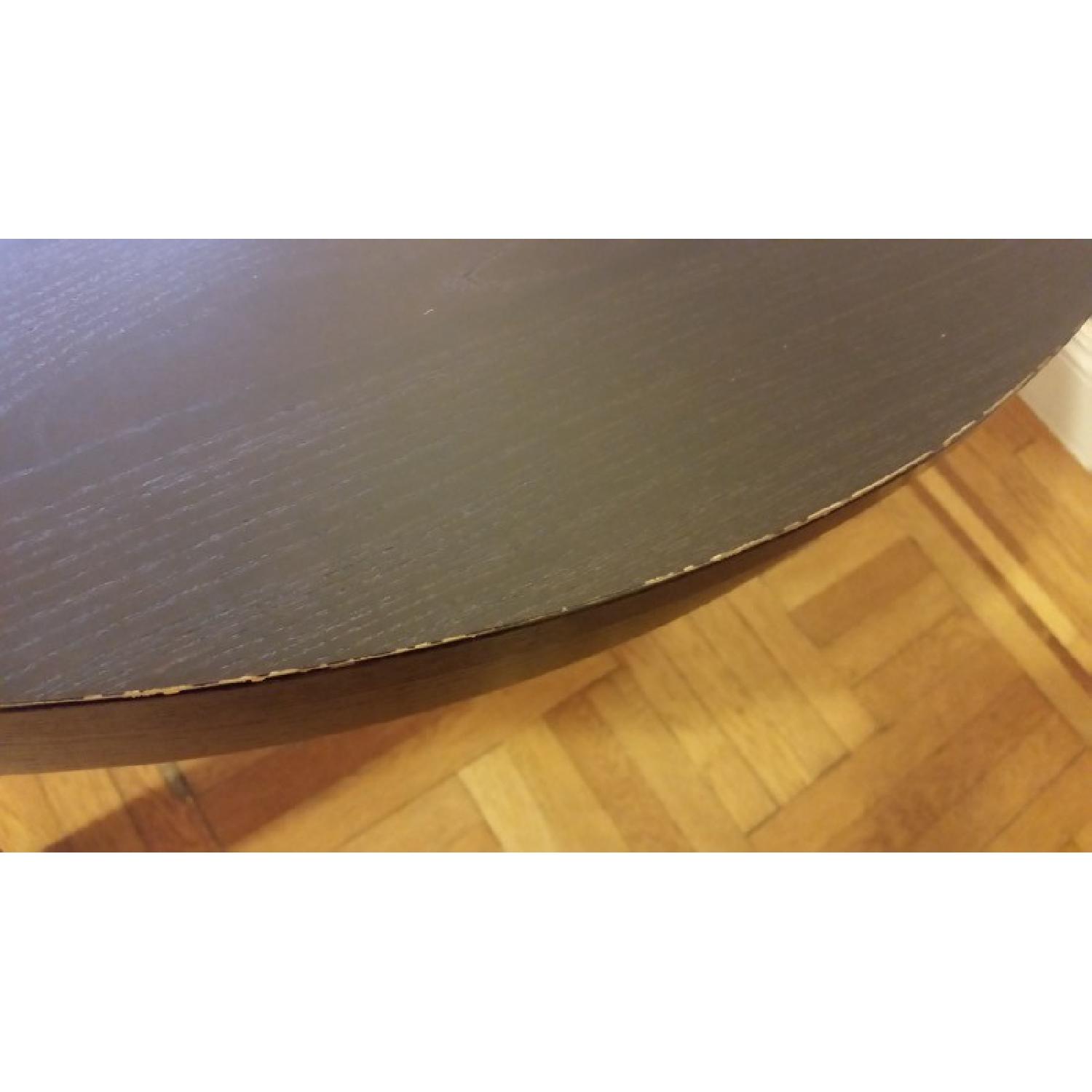 Ikea Bjursta Extendable Brown-Black Round Table w/ 4 Chairs - image-9