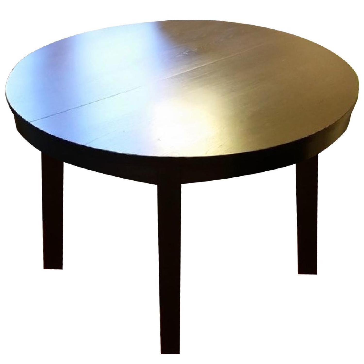 Ikea Bjursta Extendable Brown-Black Round Table w/ 4 Chairs - image-13