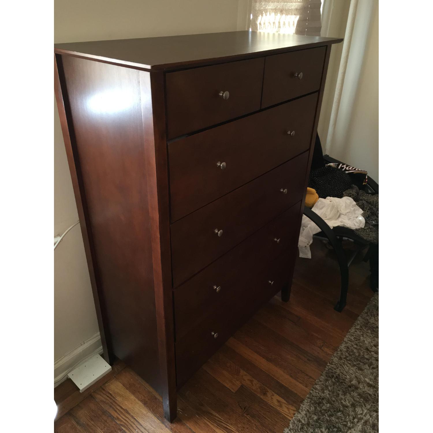 Solid Wood Tall 6 Drawer Dresser - image-2