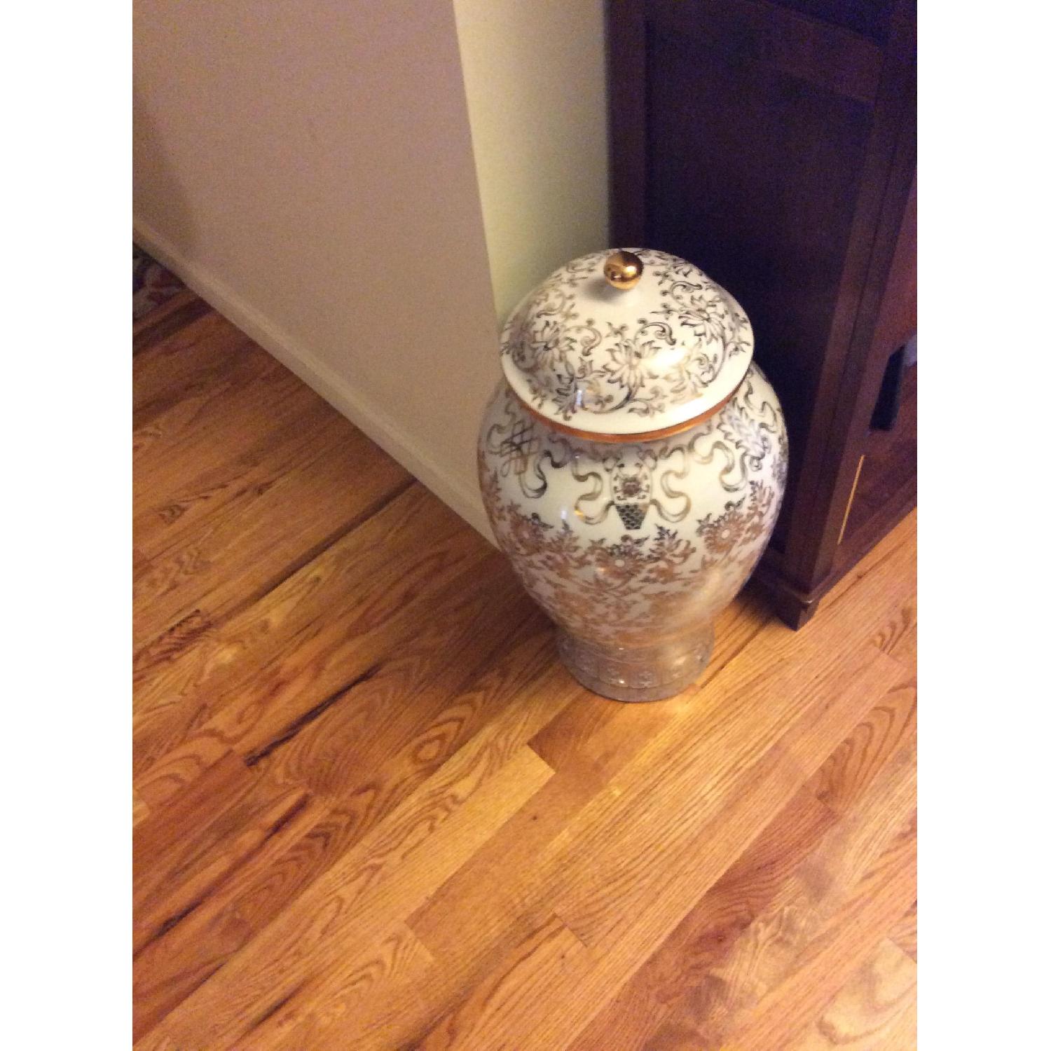 Pottery Barn Large Porcelain Vase - image-3