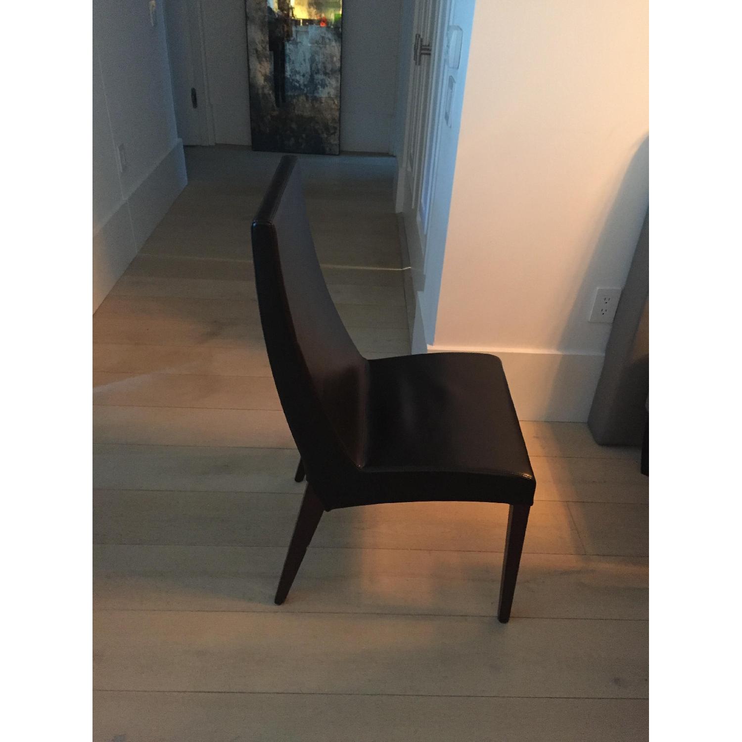 Jensen Lewis Calligaris Leather & Wood Dining Chairs - Set of 8 - image-2