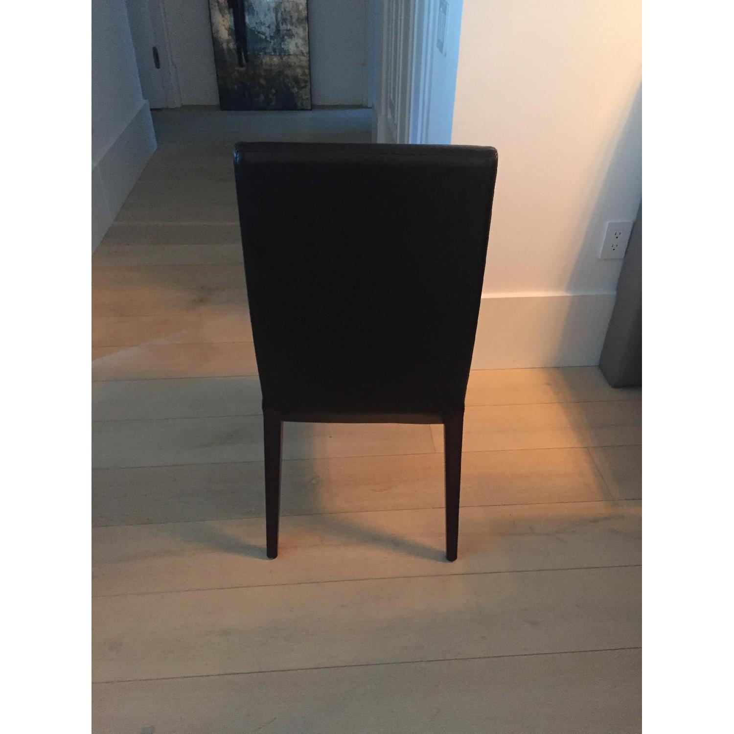 Jensen Lewis Calligaris Leather & Wood Dining Chairs - Set of 8 - image-4
