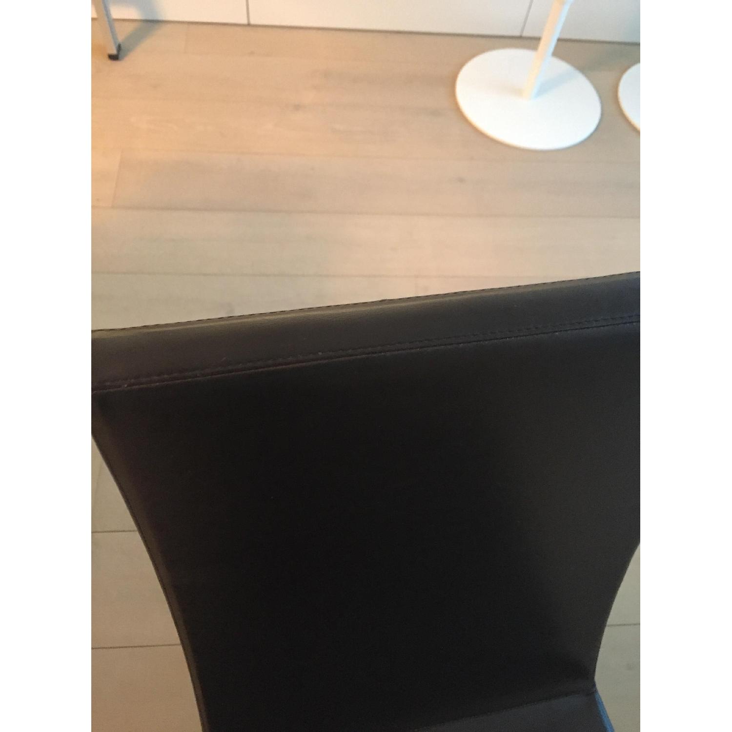 Jensen Lewis Calligaris Leather & Wood Dining Chairs - Set of 8 - image-7