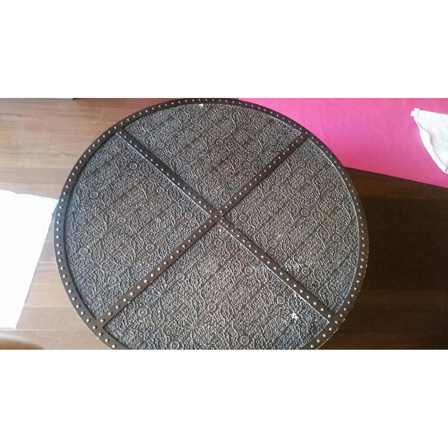 Z Gallerie Zanzibar 2 Drawer Coffee Table - image-3