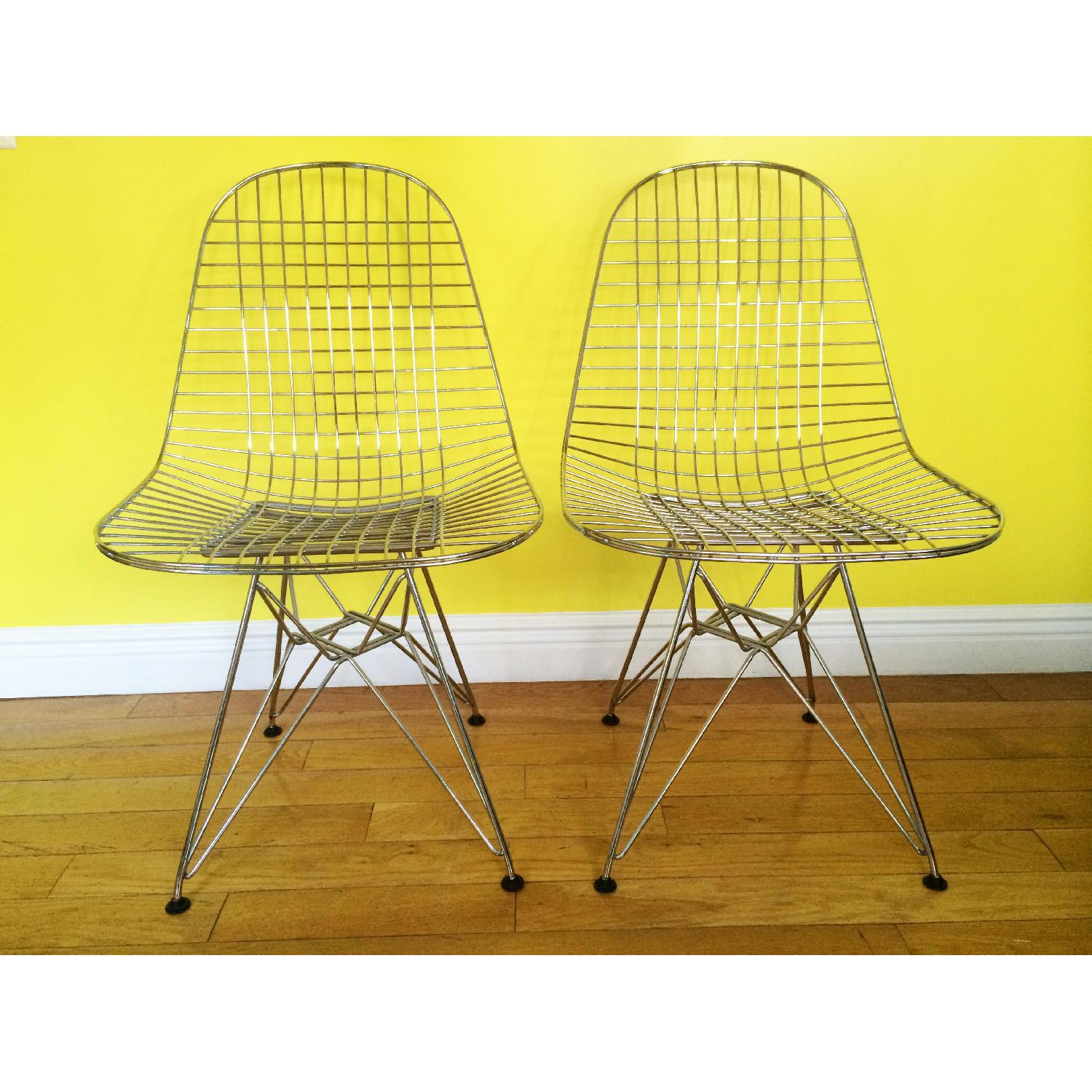 Herman Miller Eames Wire Chairs - Pair - image-8