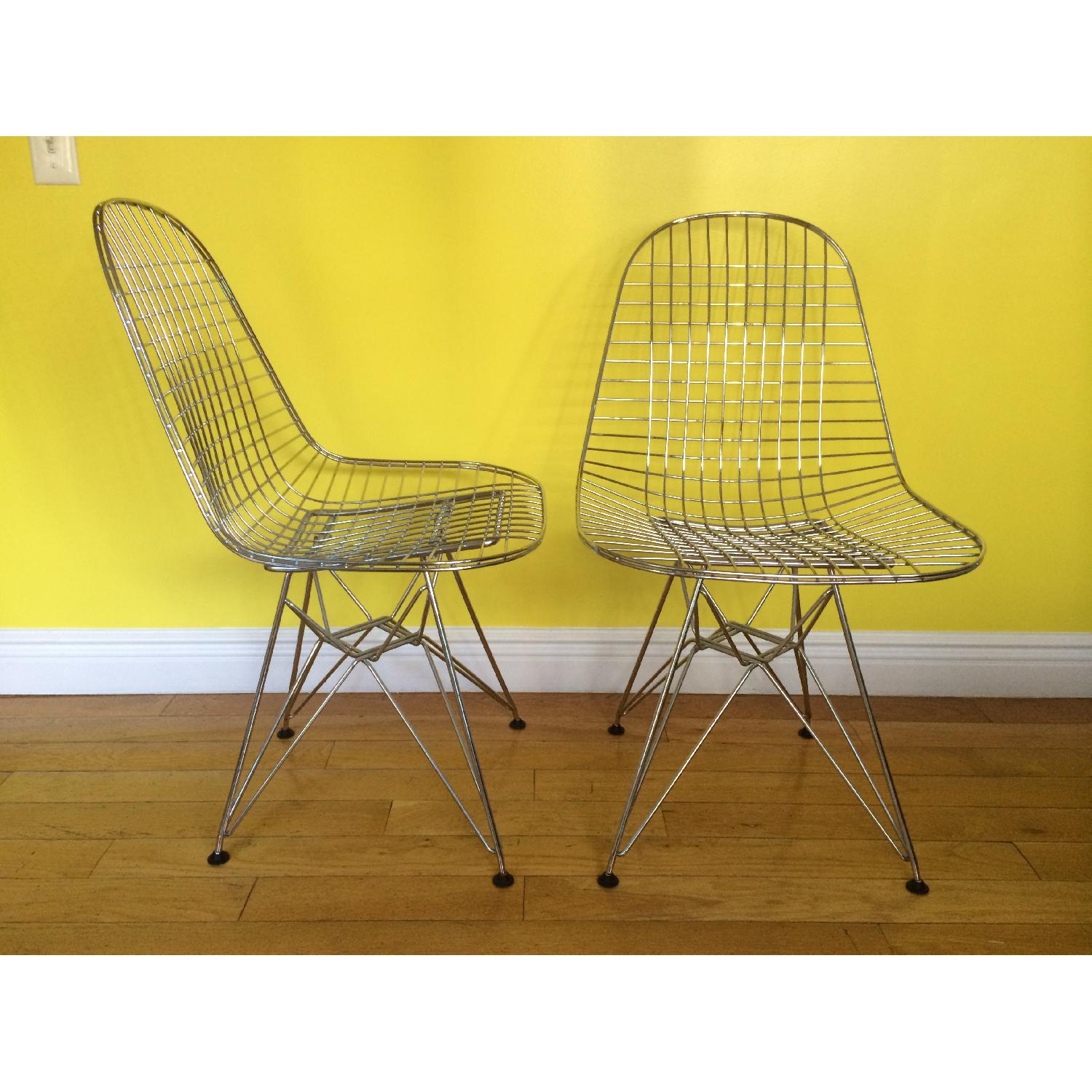 Herman Miller Eames Wire Chairs - Pair - image-9
