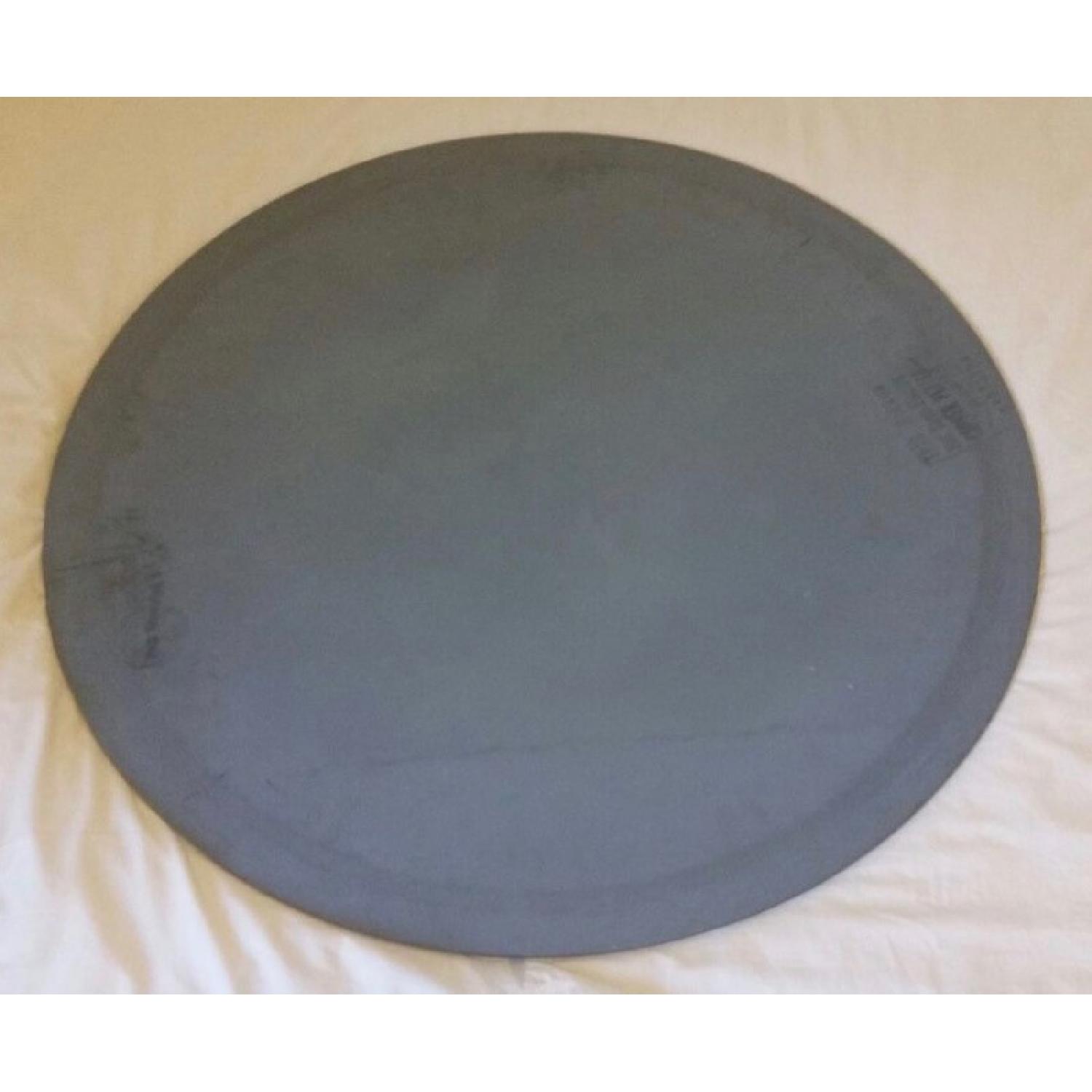 Frameless Antique Round Electro Copper Plated Mirror AptDeco