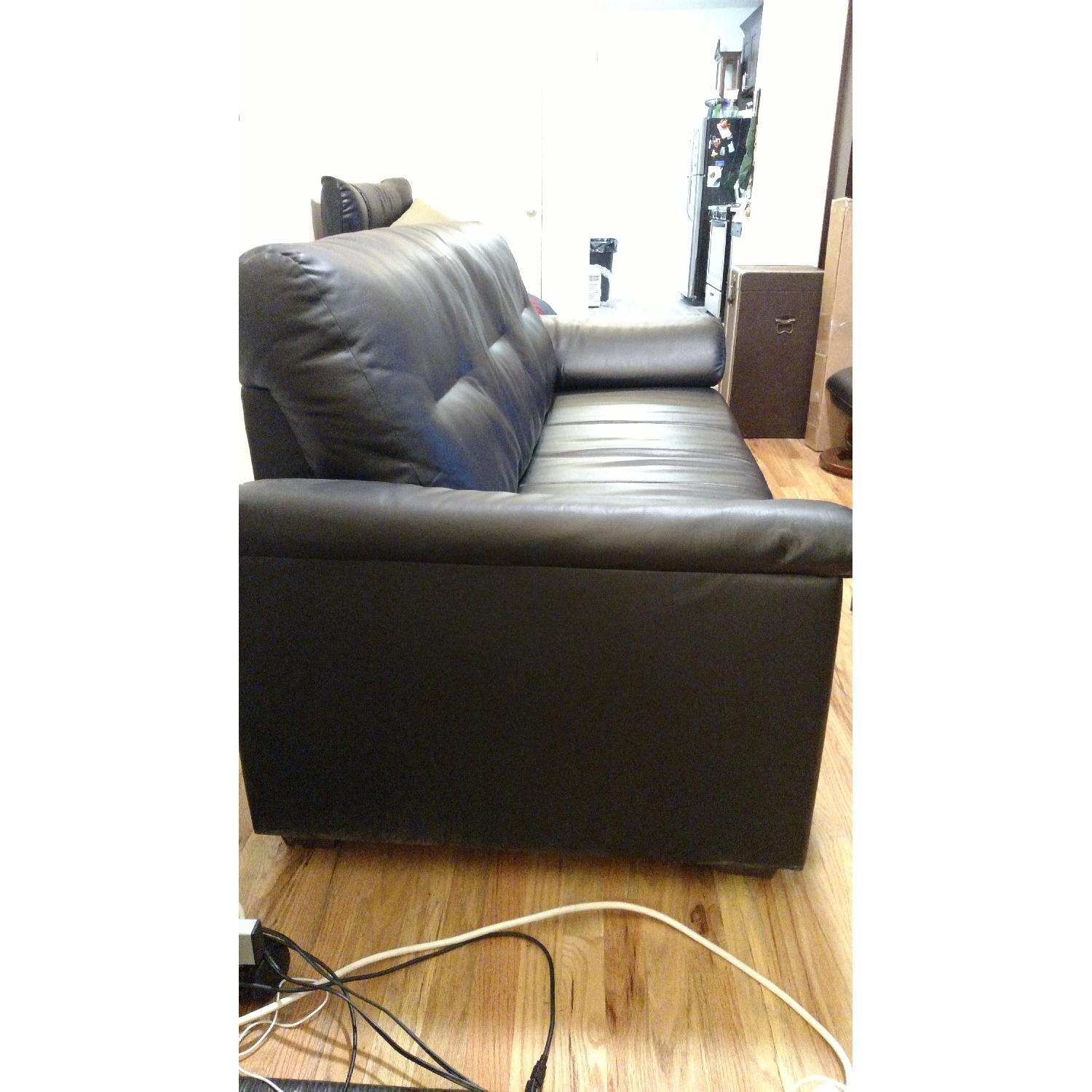 Ikea Vinyl/Leather Sofa - image-3