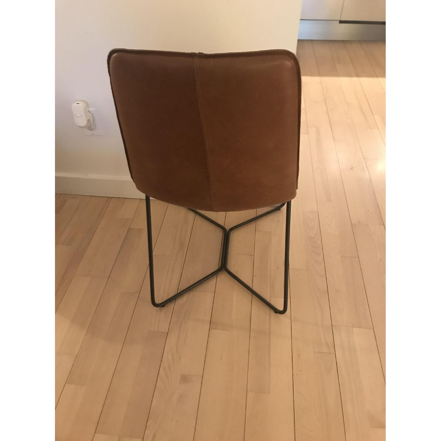 West Elm Slope Leather Dining Chair AptDeco