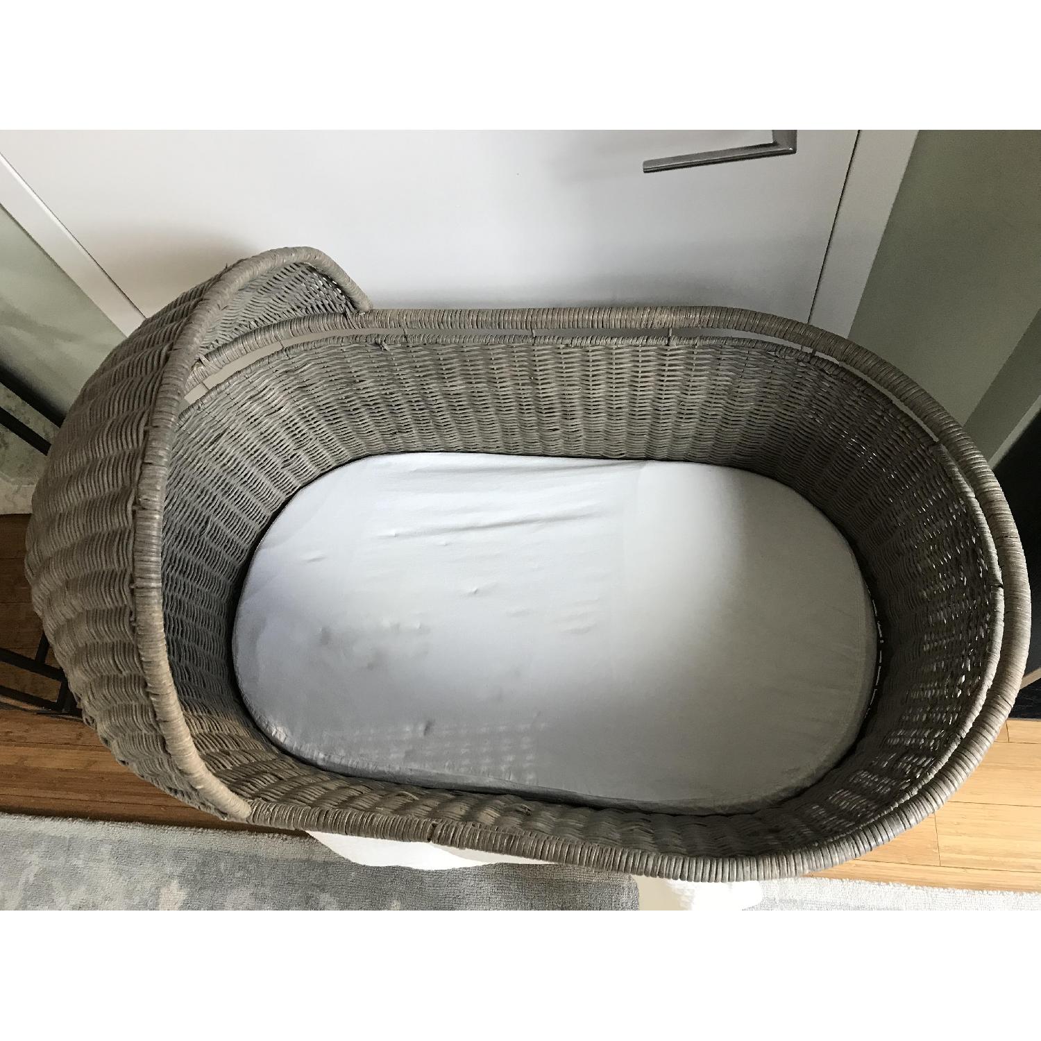 Restoration Hardware Heirloom Wicker Bassinet - image-2