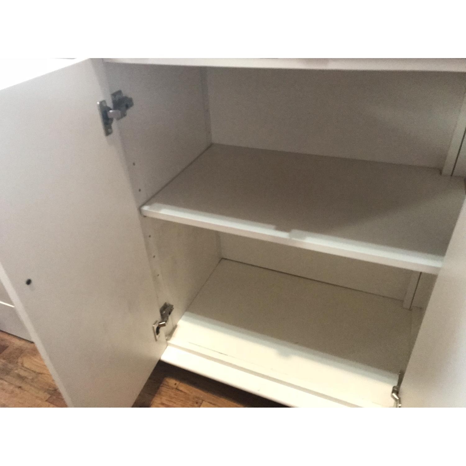 Crate & Barrel Somerset Rolling Kitchen Island - image-6