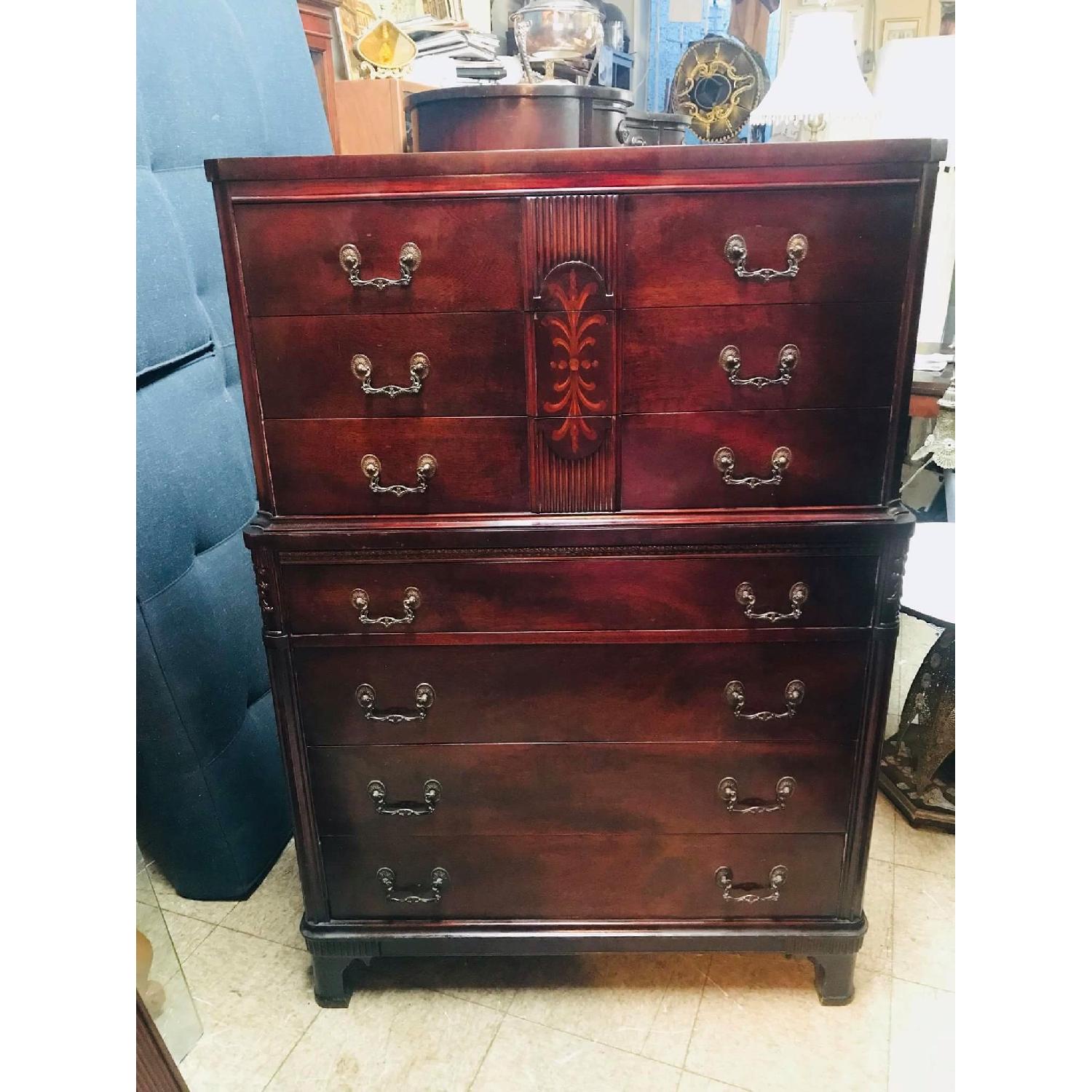 Williamsport Furniture Company Antique 1930s Mahogany Dresse - image-1