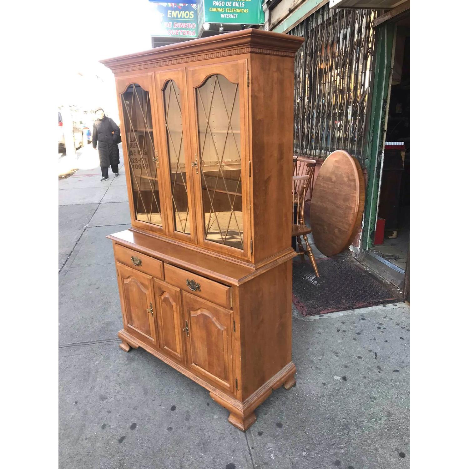 Ethan Allen Vintage 1970s Maple Cabinet - image-4