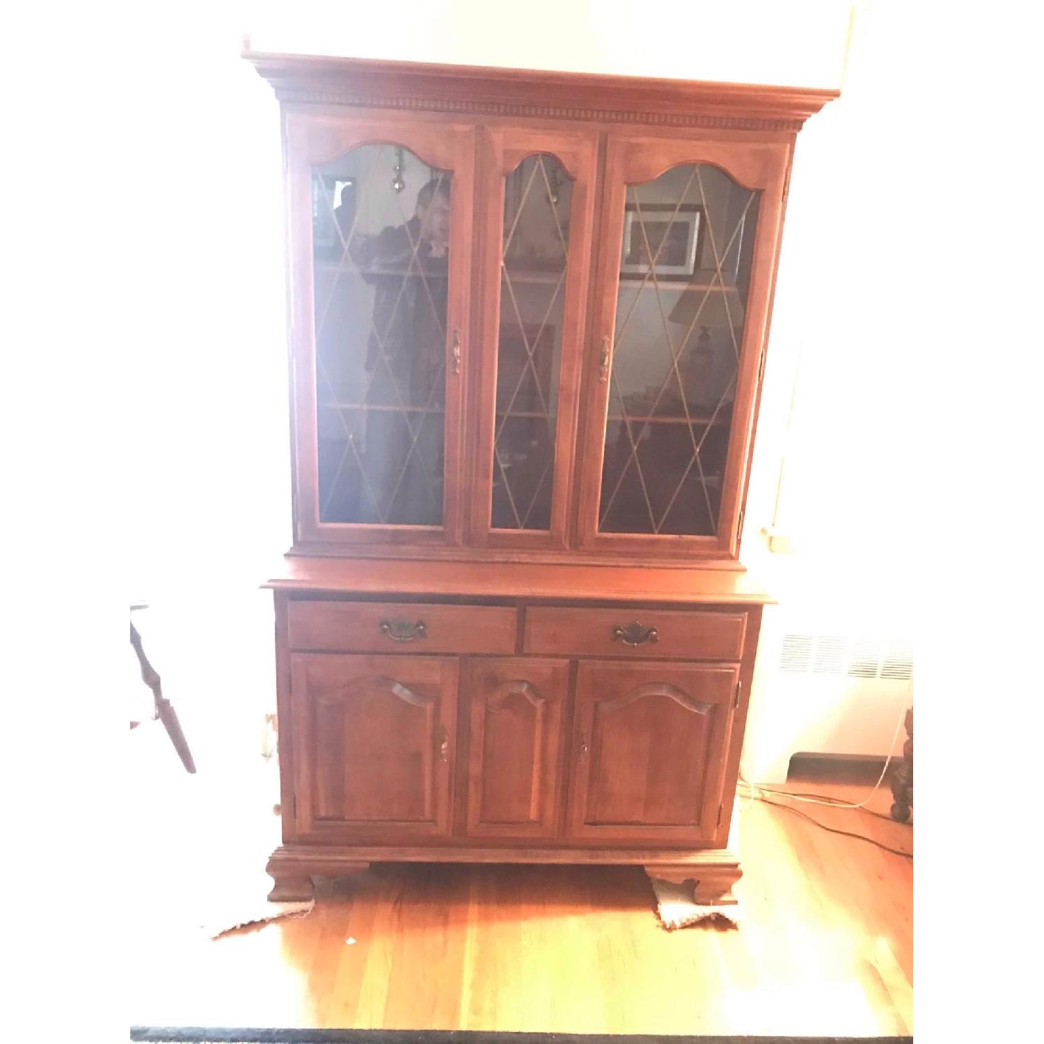 Ethan Allen Vintage 1970s Maple Cabinet - image-19