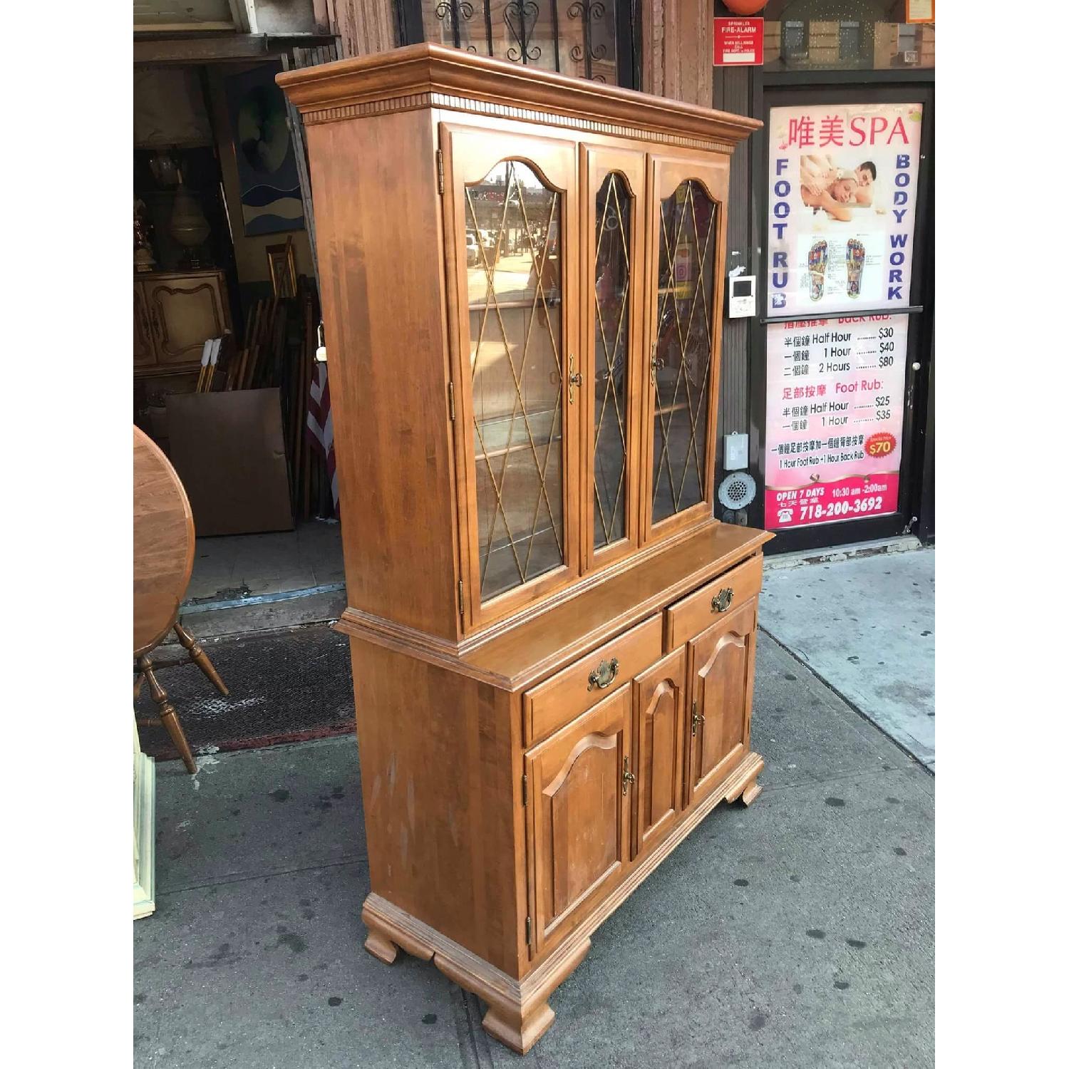 Ethan Allen Vintage 1970s Maple Cabinet - image-20