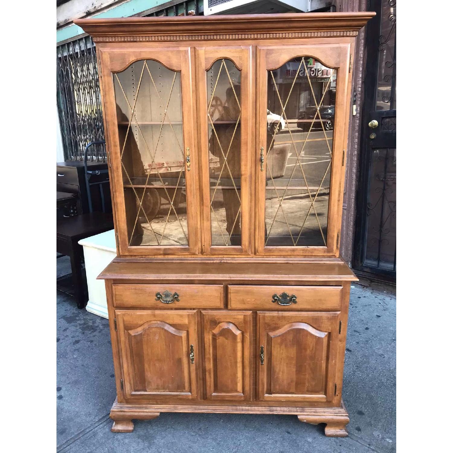 Ethan Allen Vintage 1970s Maple Cabinet - image-23