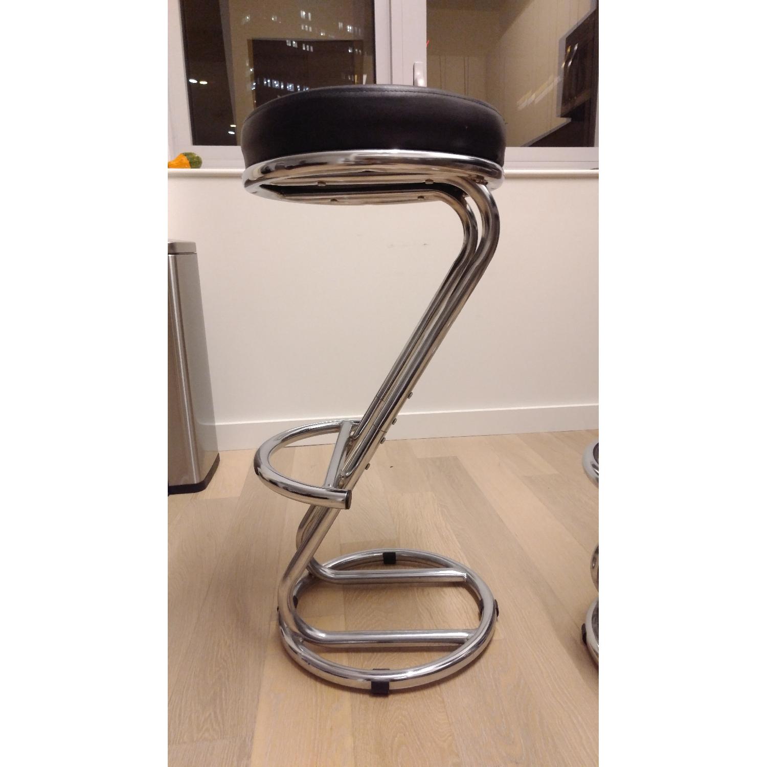 Black Metal Bar Stool - image-3