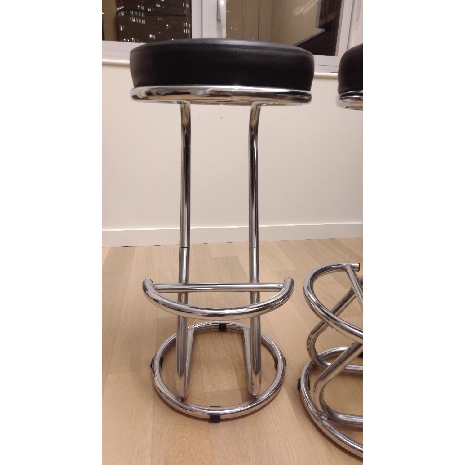 Black Metal Bar Stool - image-4