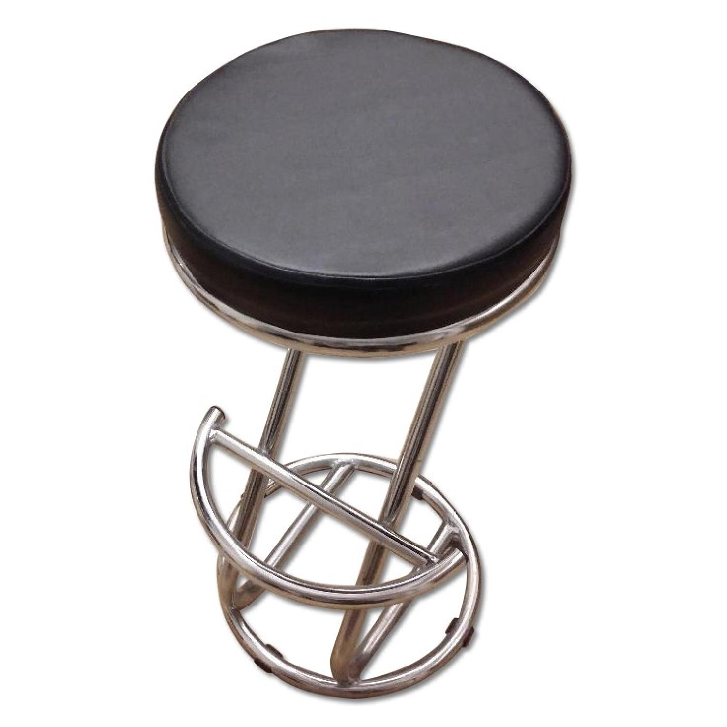 Black Metal Bar Stool - image-0