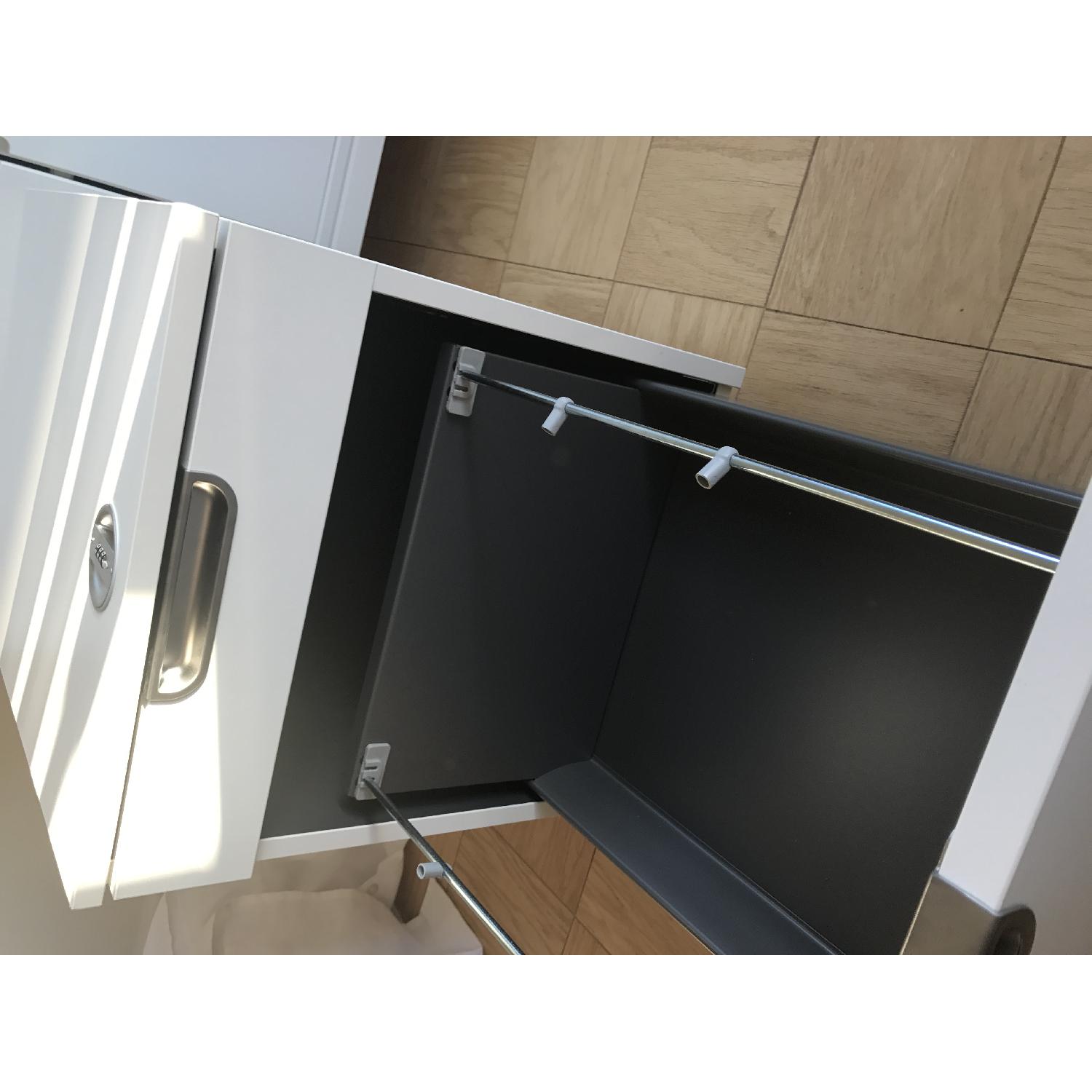 Ikea 2 Drawer Filing Cabinet w/ Number lock - image-5