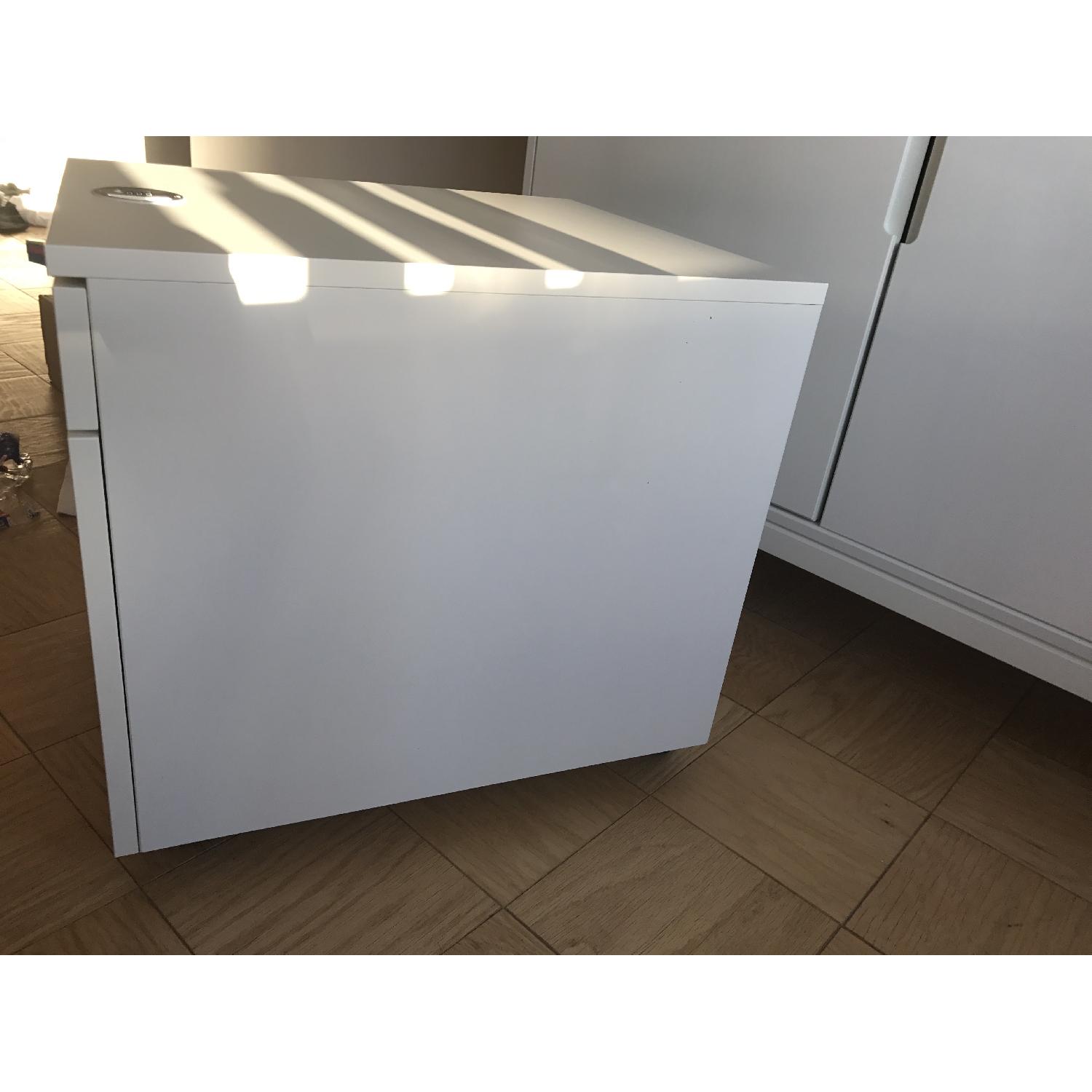 Ikea 2 Drawer Filing Cabinet w/ Number lock - image-7