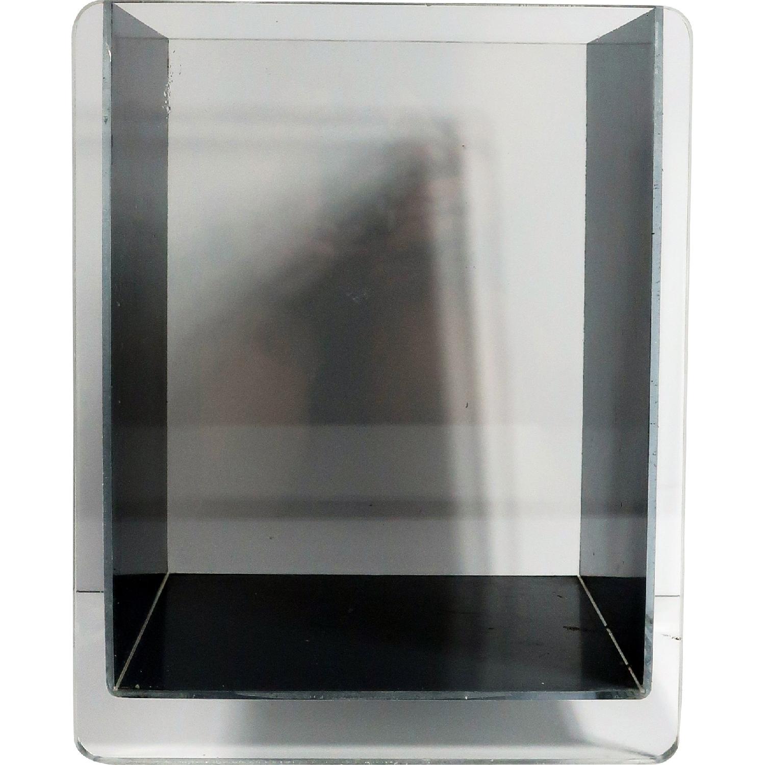 Vintage Lucite & Mirror Acrylic Waste Basket. - image-2