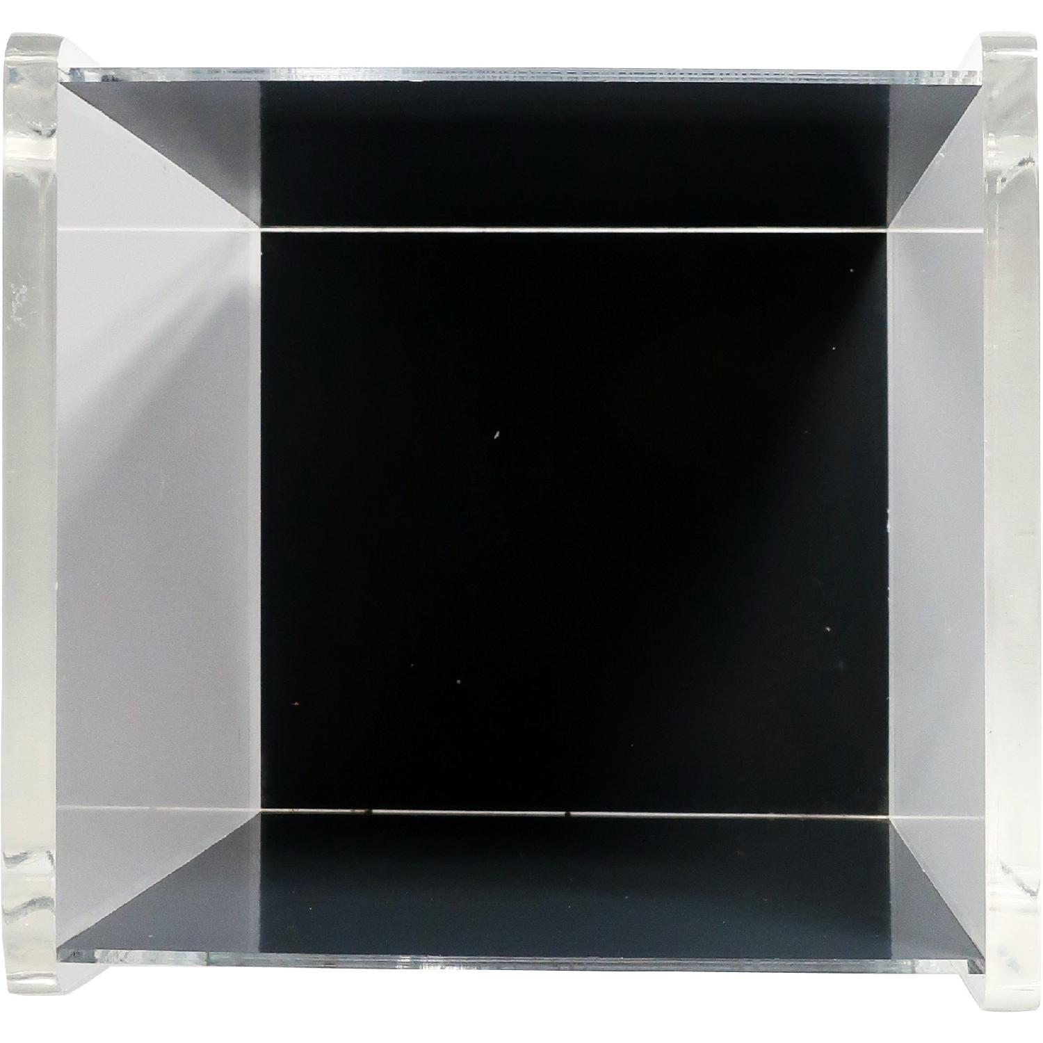 Vintage Lucite & Mirror Acrylic Waste Basket. - image-3