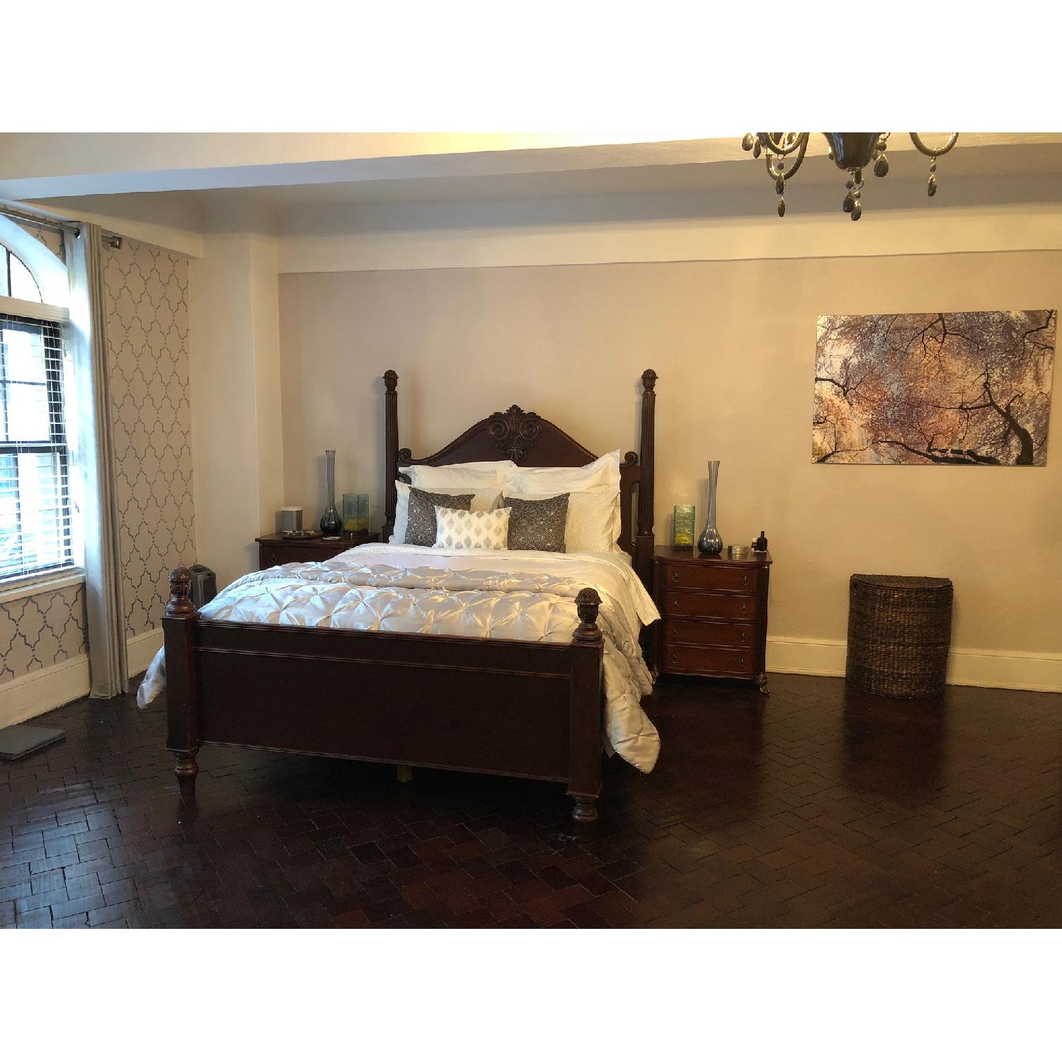 Bombay Company Adderley Mahogany Four Poster Queen Bed AptDeco