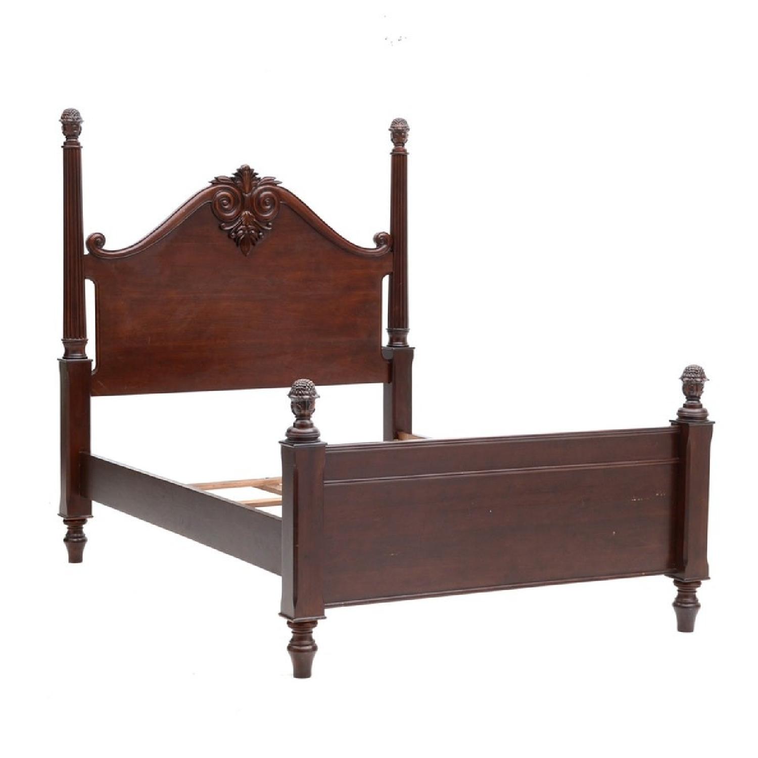 Bombay Company Adderley Mahogany Four Poster Queen Bed AptDeco